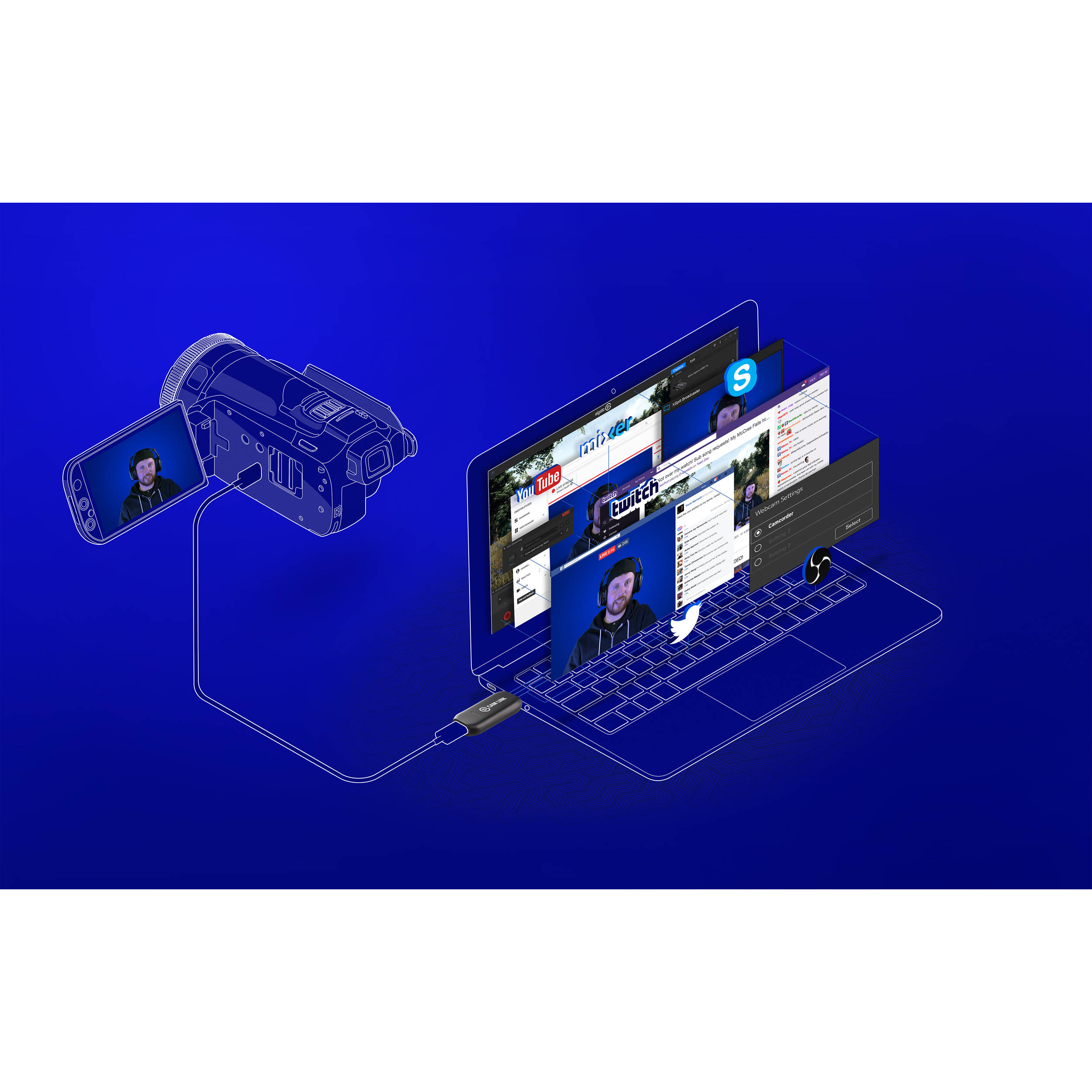 Elgato Cam Link 4K HDMI camera connector for USB capture from DSLR or camcorder — view 6