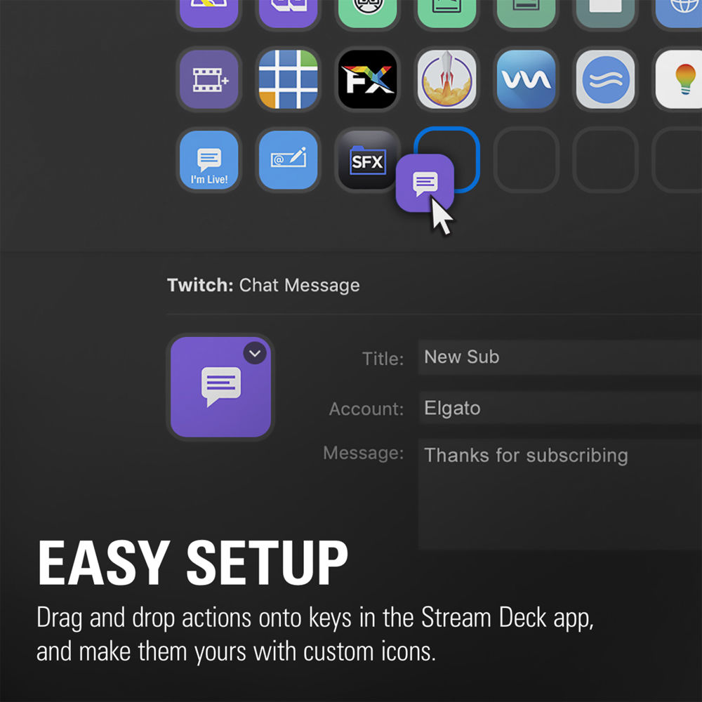 Elgato Stream Deck XL desktop control pad with 32 customizable LCD keys — view 14
