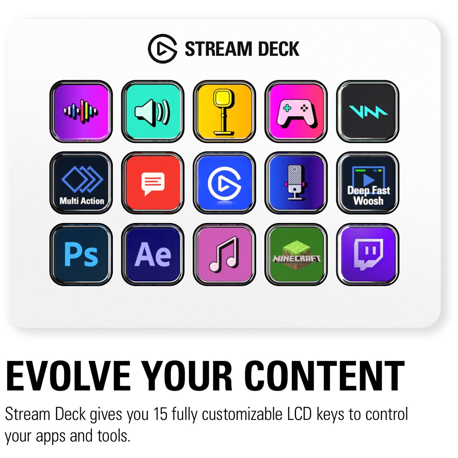 STREAM DECK MK.2 (WHITE) — view 11