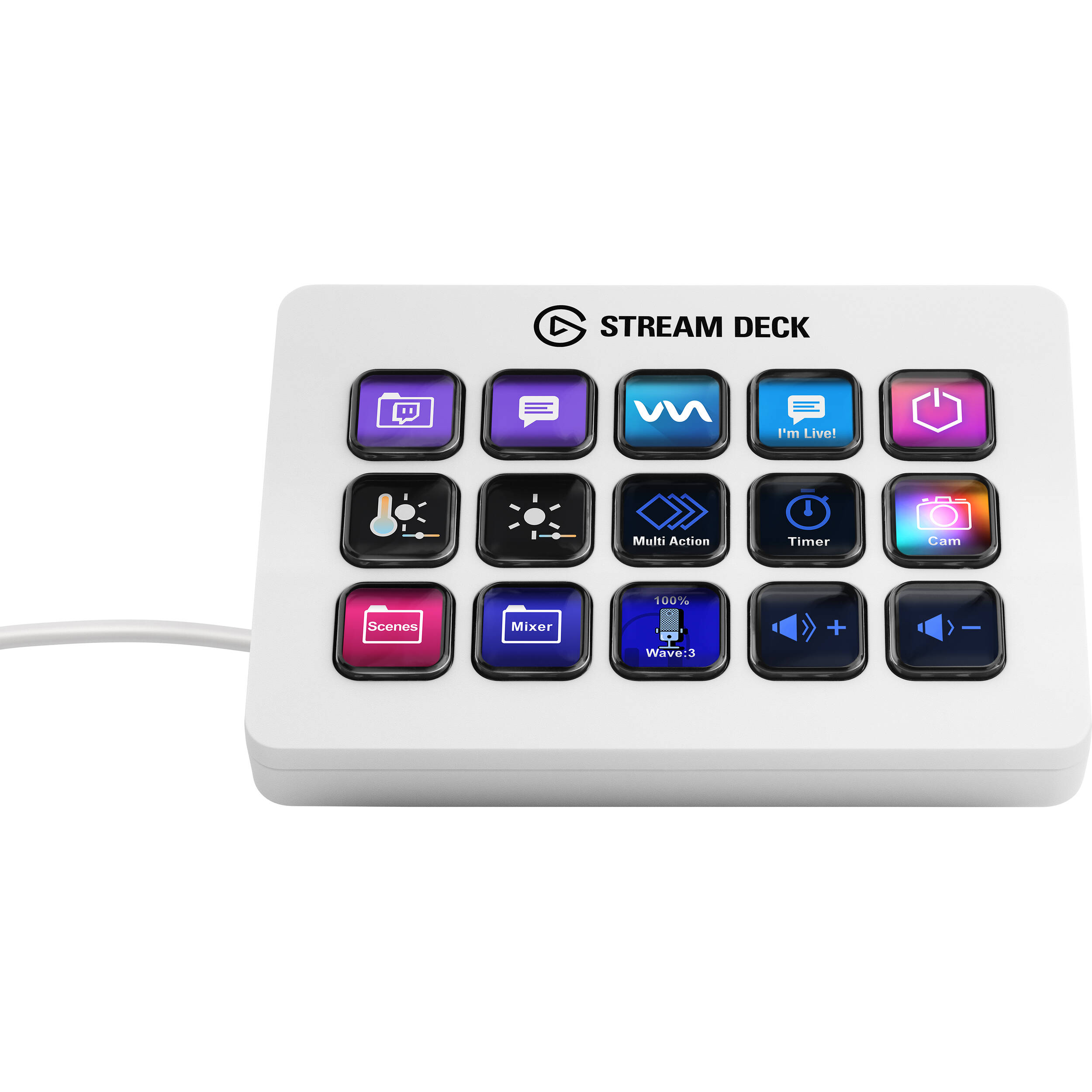 STREAM DECK MK.2 (WHITE) — view 2