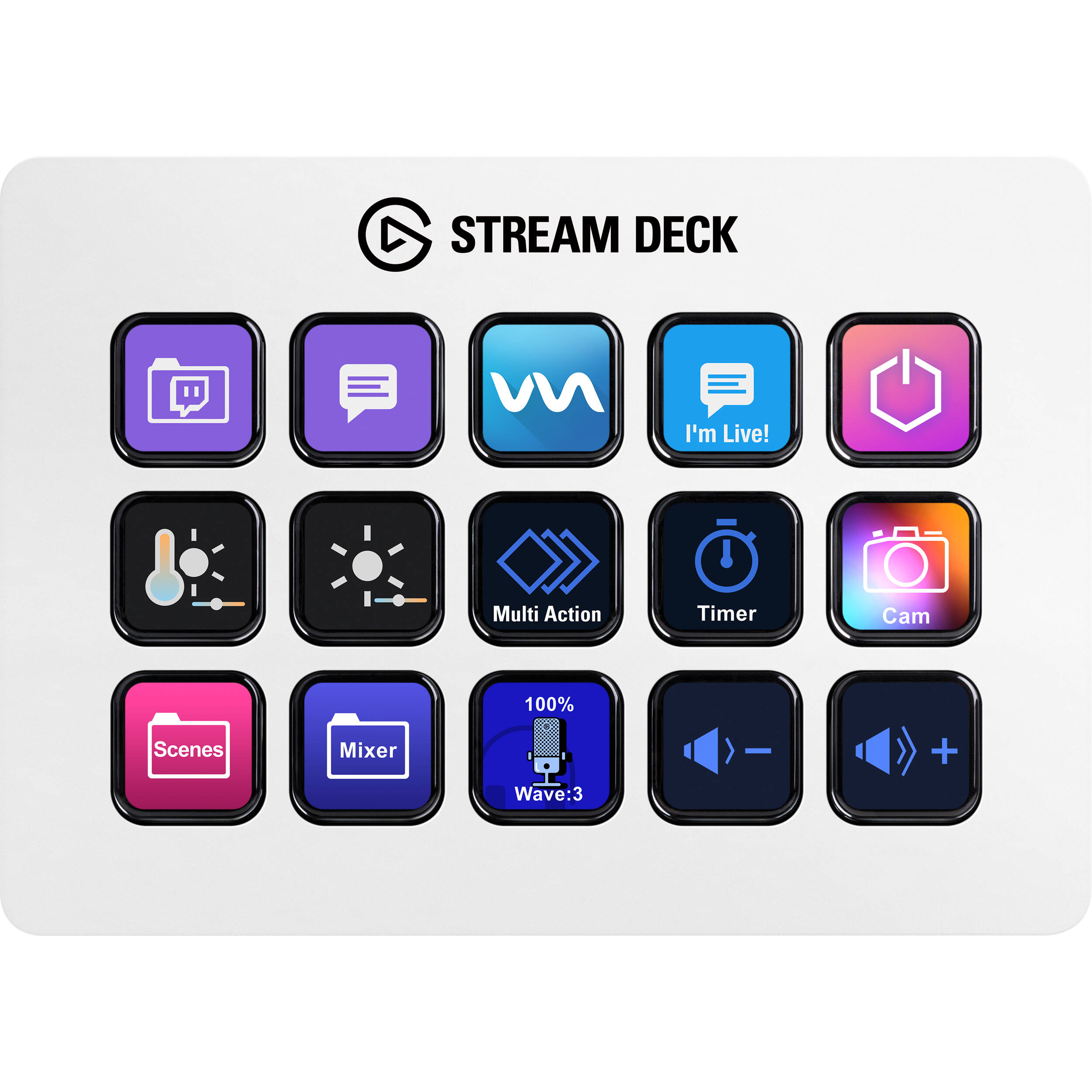 STREAM DECK MK.2 (WHITE) — view 3