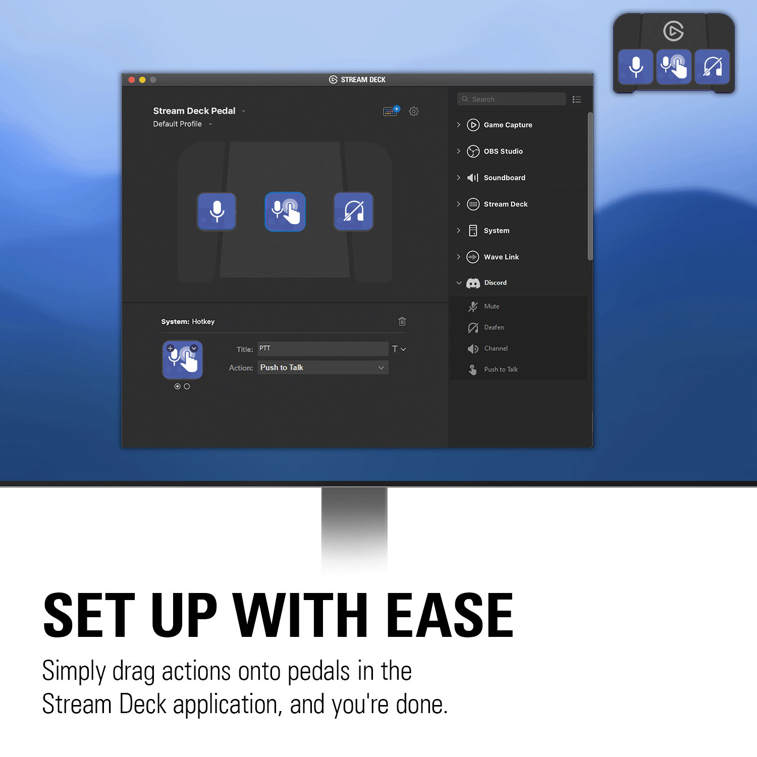 Corsair Stream Deck Foot Pedal for hands-free workflow control — view 24