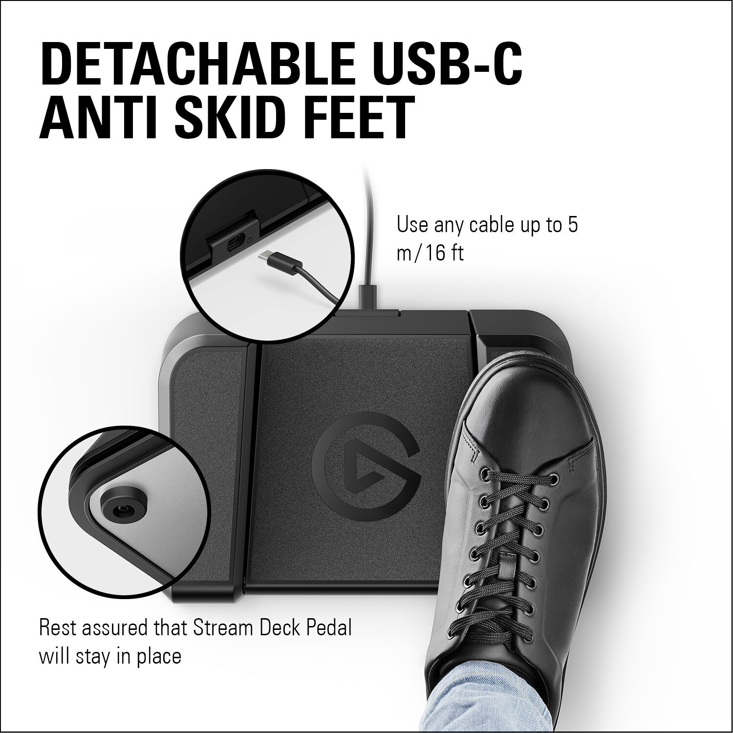 Corsair Stream Deck Foot Pedal for hands-free workflow control — view 25