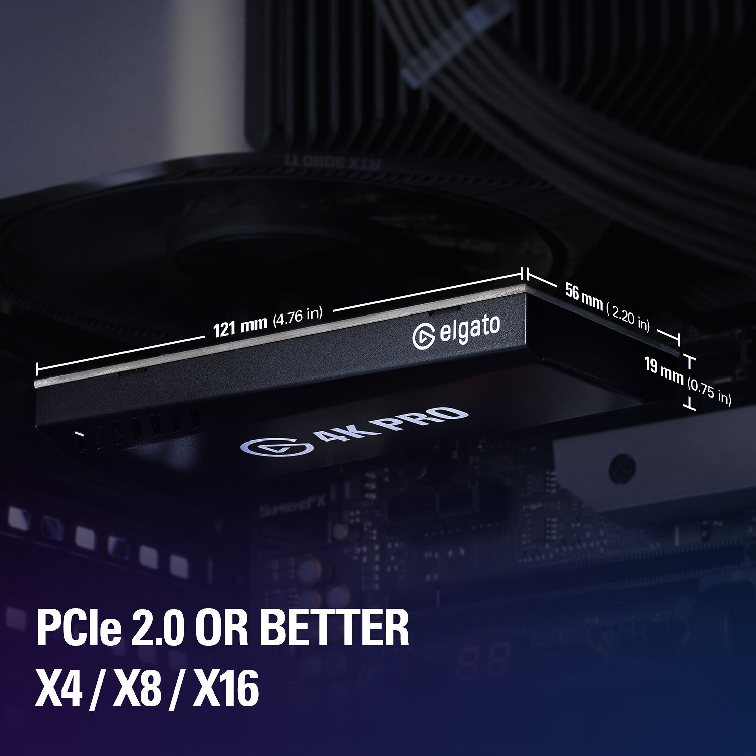 Corsair GAME CAPTURE 4K PRO PCIe capture card for 4K streaming and recording — view 10