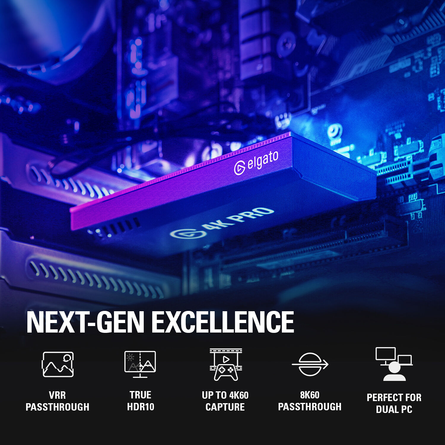 Corsair GAME CAPTURE 4K PRO PCIe capture card for 4K streaming and recording — view 6