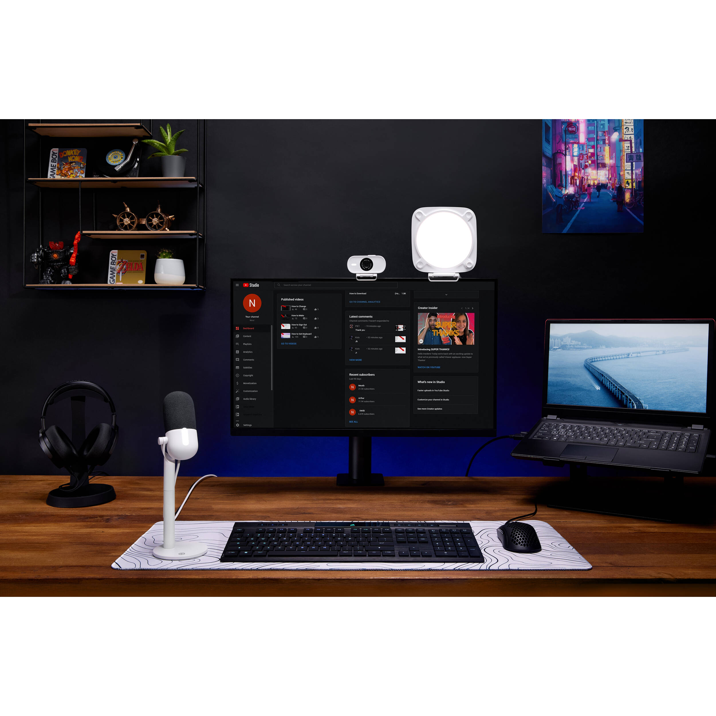 Elgato Key Light Neo desktop streaming key light for face-cam and home office lighting — view 25