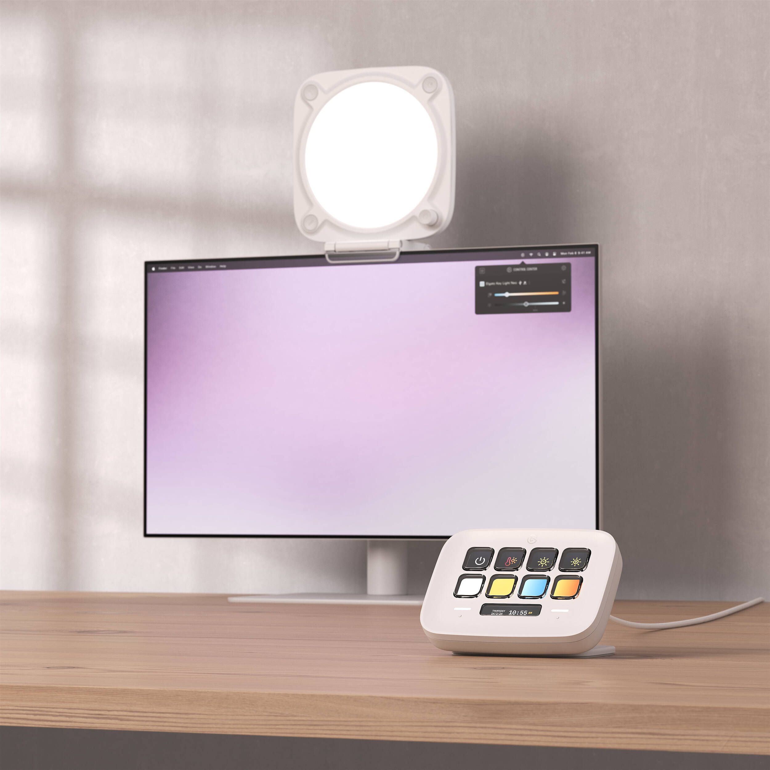 Elgato Key Light Neo desktop streaming key light for face-cam and home office lighting — view 30