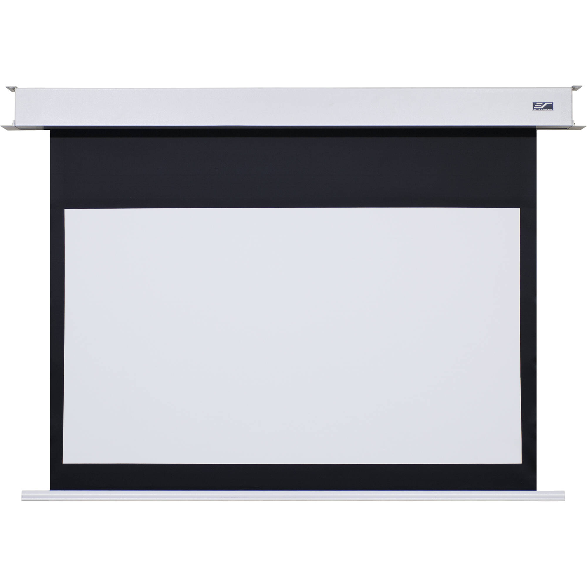Elite Screens Evanesce B recessed in-ceiling 110-inch 16:9 motorized projector screen — view 3