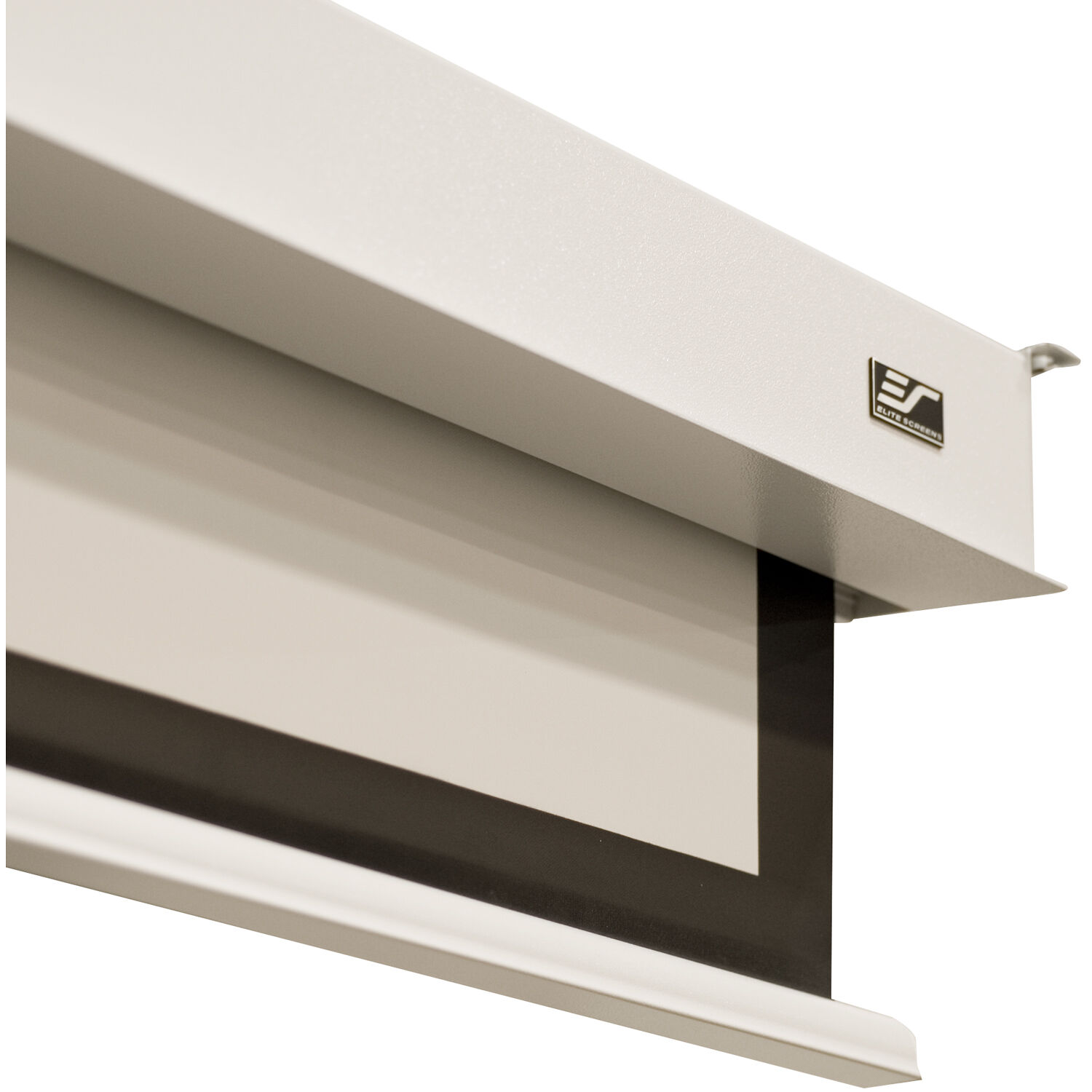 Elite Screens Evanesce B recessed in-ceiling 110-inch 16:9 motorized projector screen — view 5
