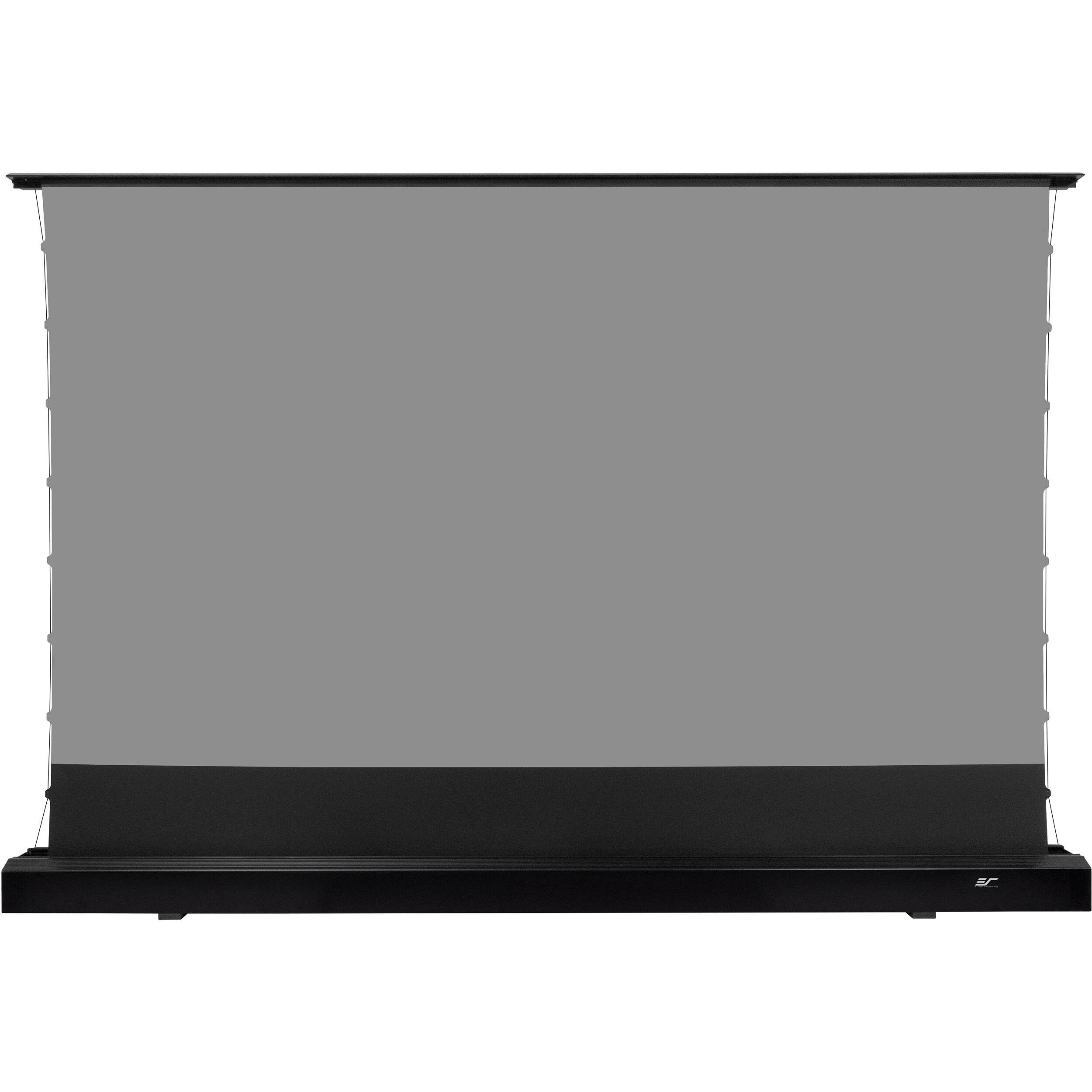Elite Screens Kestrel Tab-Tension 3 122-inch 16:9 motorized floor-rising projection screen — view 2