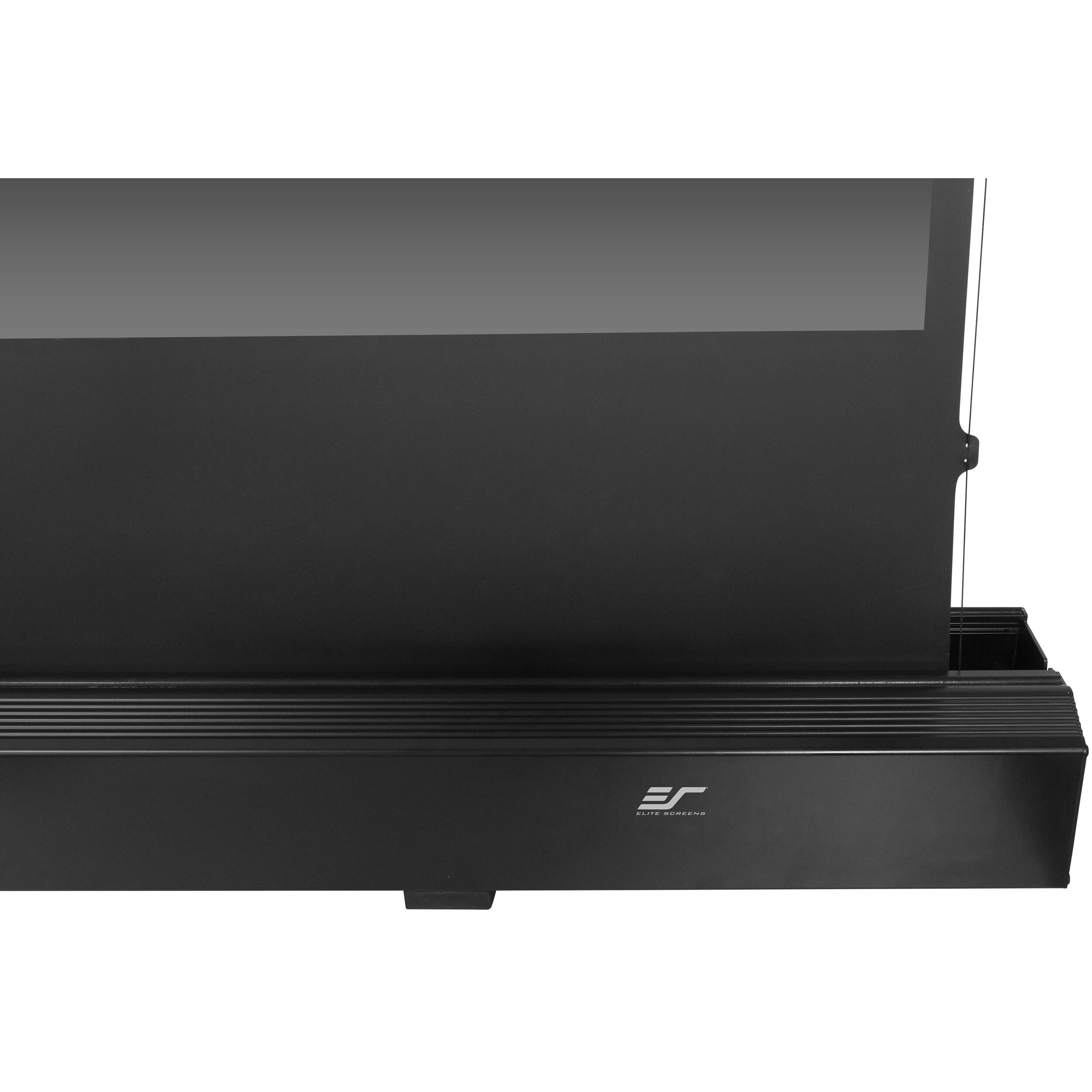 Elite Screens Kestrel Tab-Tension 3 122-inch 16:9 motorized floor-rising projection screen — view 6