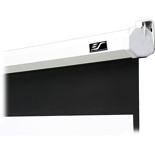 Elite Screens M120XWH2 120-inch 16:9 manual pull-down projection screen in white — view 2