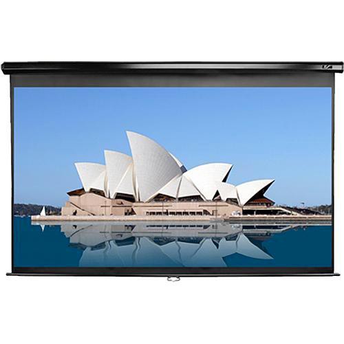 Manual Pull Down Projector Screen. 84 Diag. Viewing Size 39x70, Actual Screen Si
