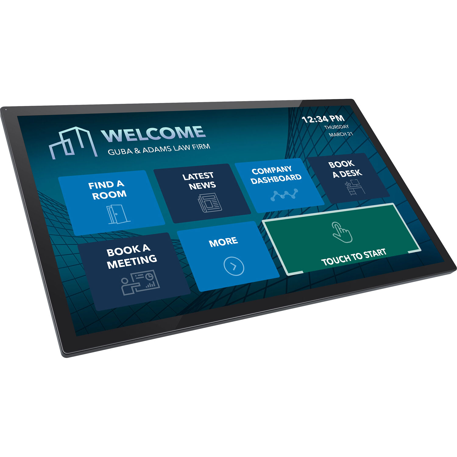 Elo Touch 43-inch interactive flat panel display for conference rooms and collaboration spaces — view 2
