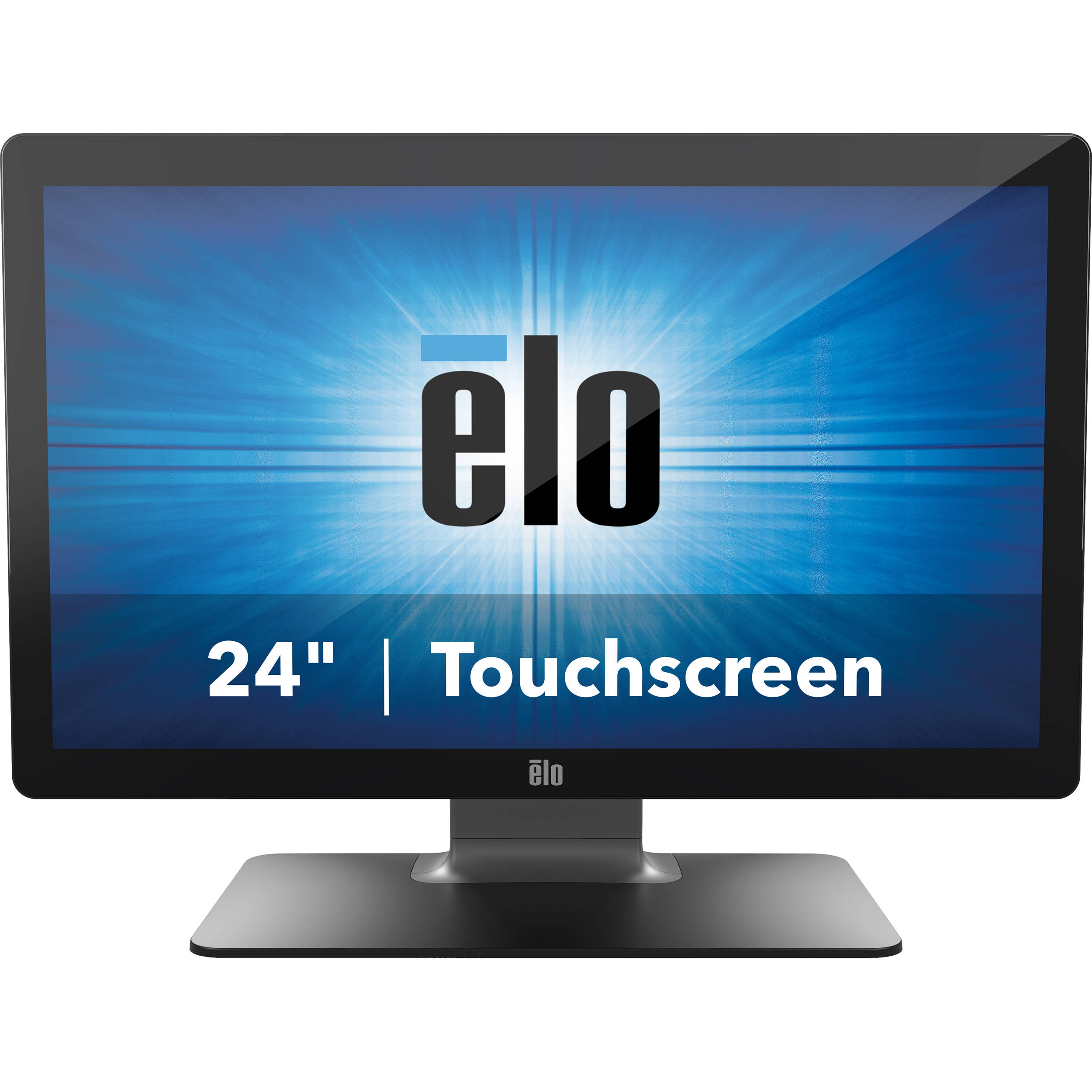 Elo Touch ET2402L-2UWA-0-BL-G 24-inch black touch monitor for retail and kiosk use — view 2