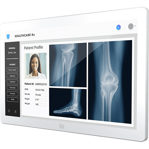 Elo ET2203LM-2UWB-1-WH-NS-G 22-inch white touch monitor for POS and kiosk use — view 4