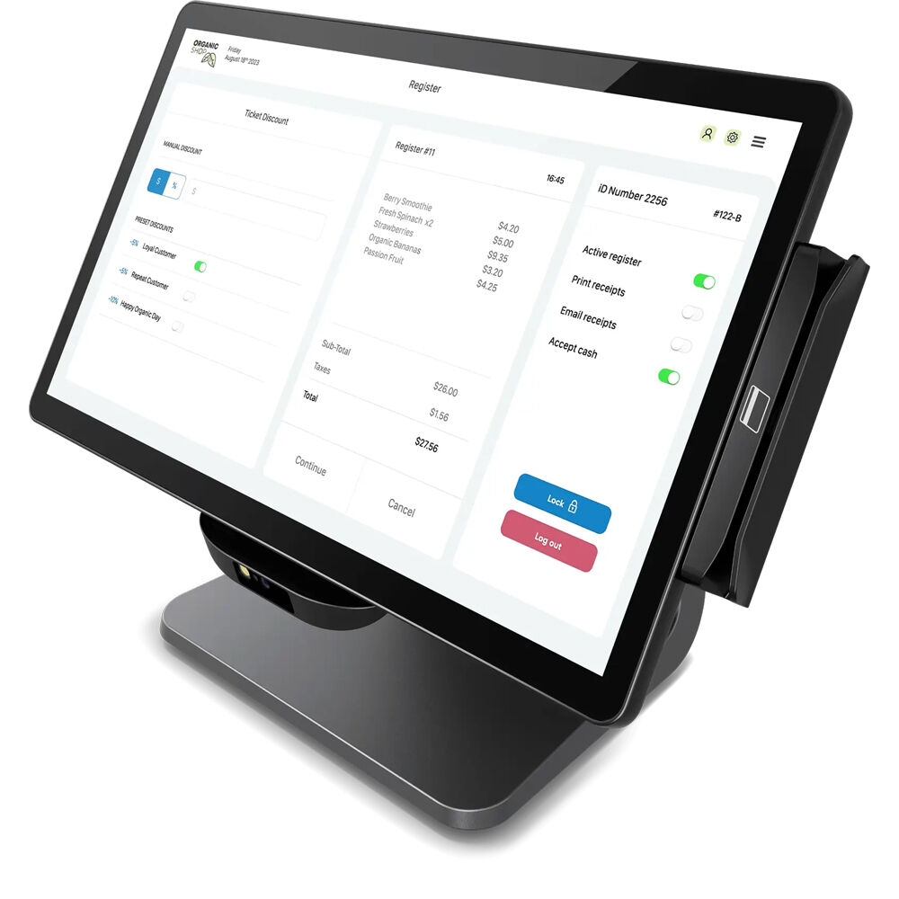 Elo Touch 15-inch class commercial display in black for point-of-sale and kiosk use — view 11