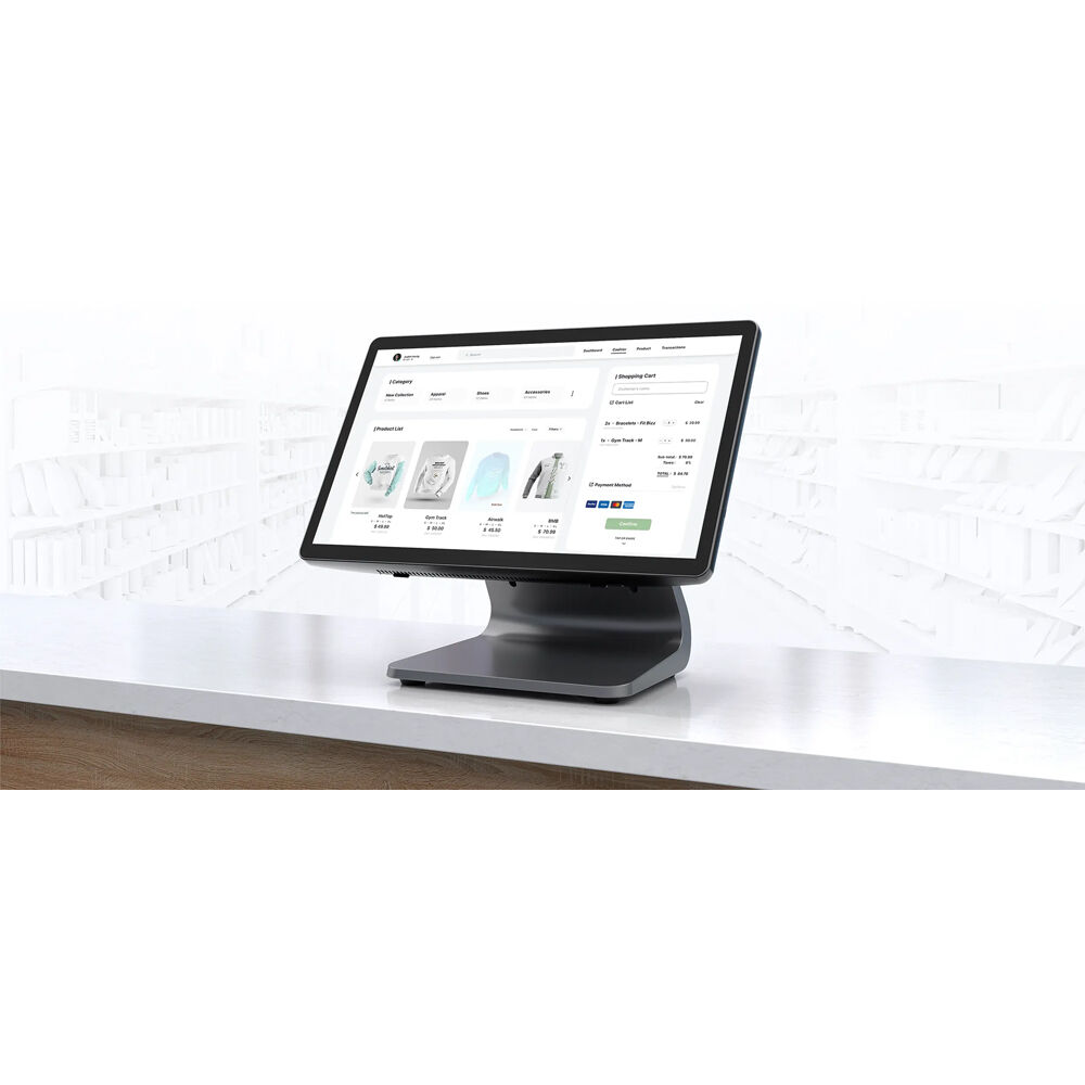 Elo Touch 15-inch class commercial display in black for point-of-sale and kiosk use — view 12