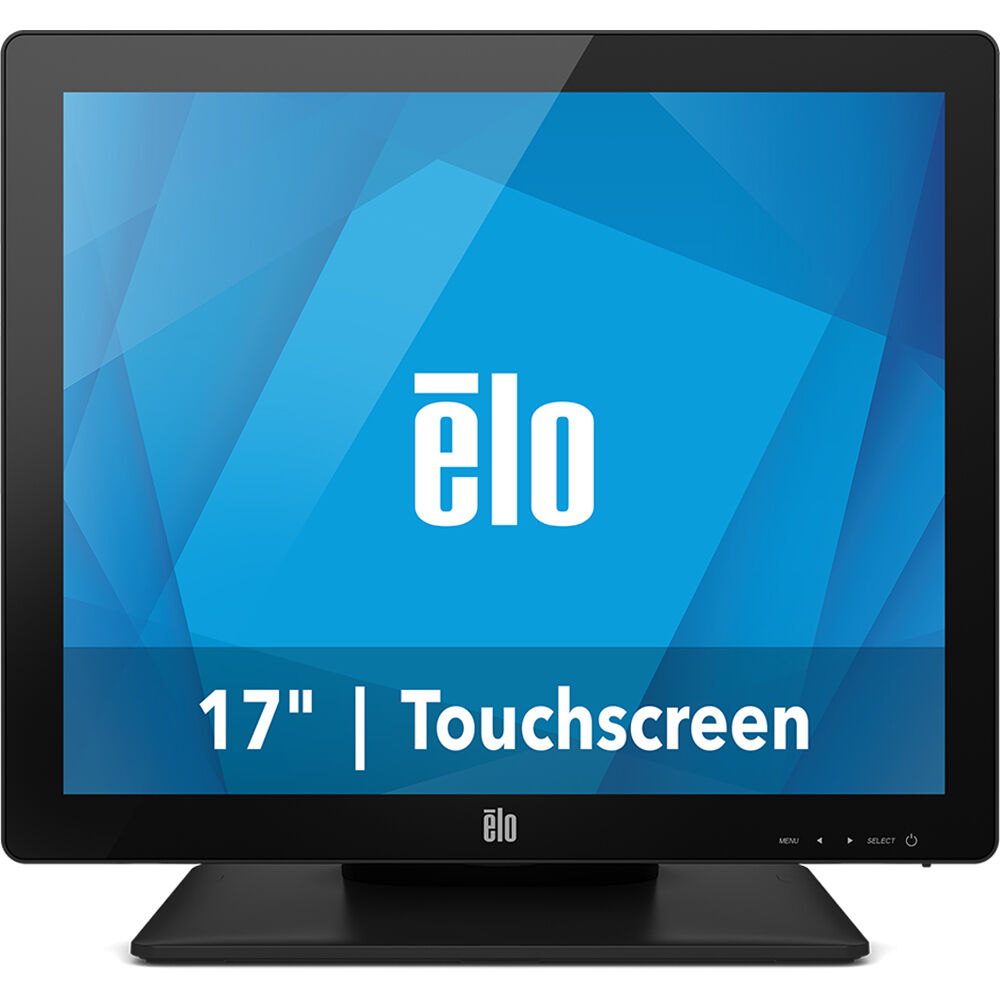 Elo ET1717L-7CWB-1-BL-G 17-inch black touchscreen monitor for POS and kiosk use — view 2