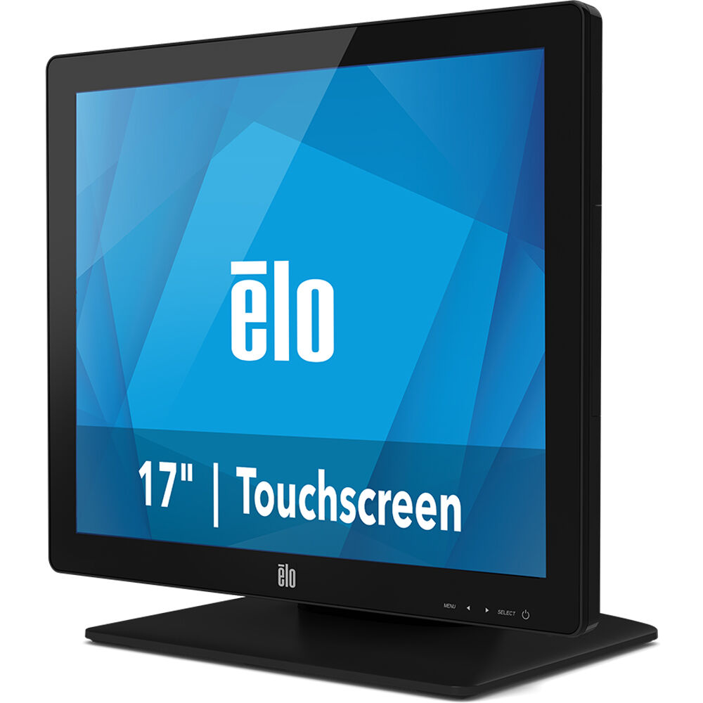 Elo ET1717L-7CWB-1-BL-G 17-inch black touchscreen monitor for POS and kiosk use — view 3