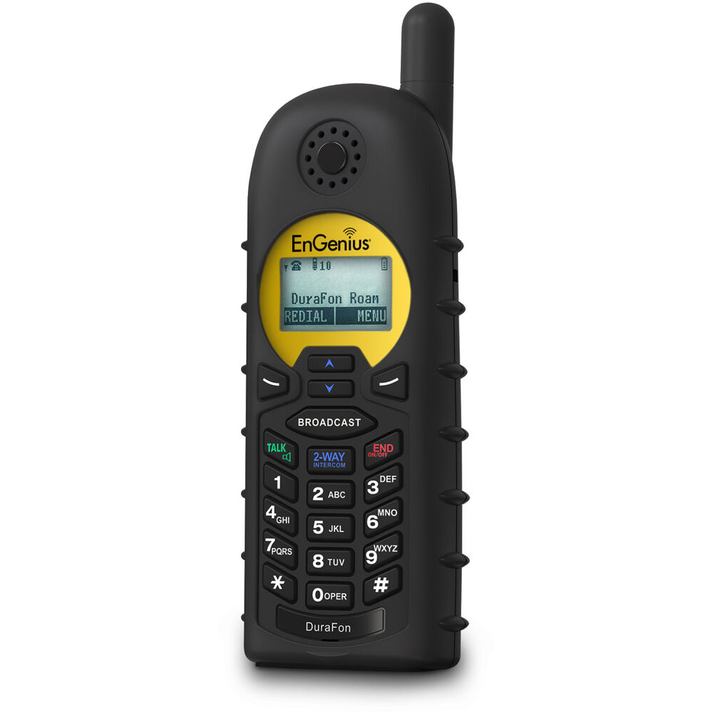 EnGenius DuraFon Roam-WK digital two-way radio handset with charger — view 2