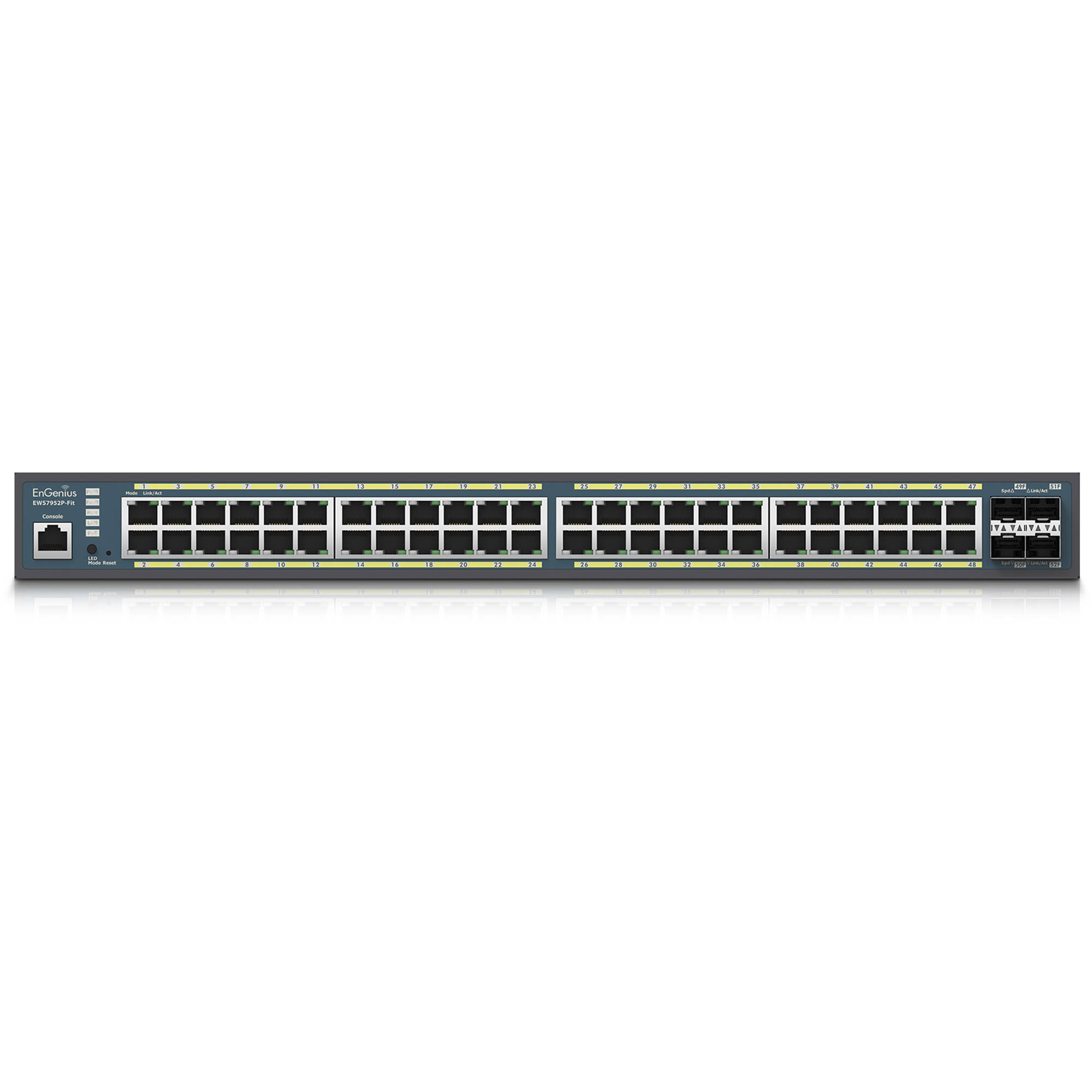 EnGenius FIT EWS7952P-FIT 48-port Gigabit PoE+ Layer 2+ managed switch — view 2