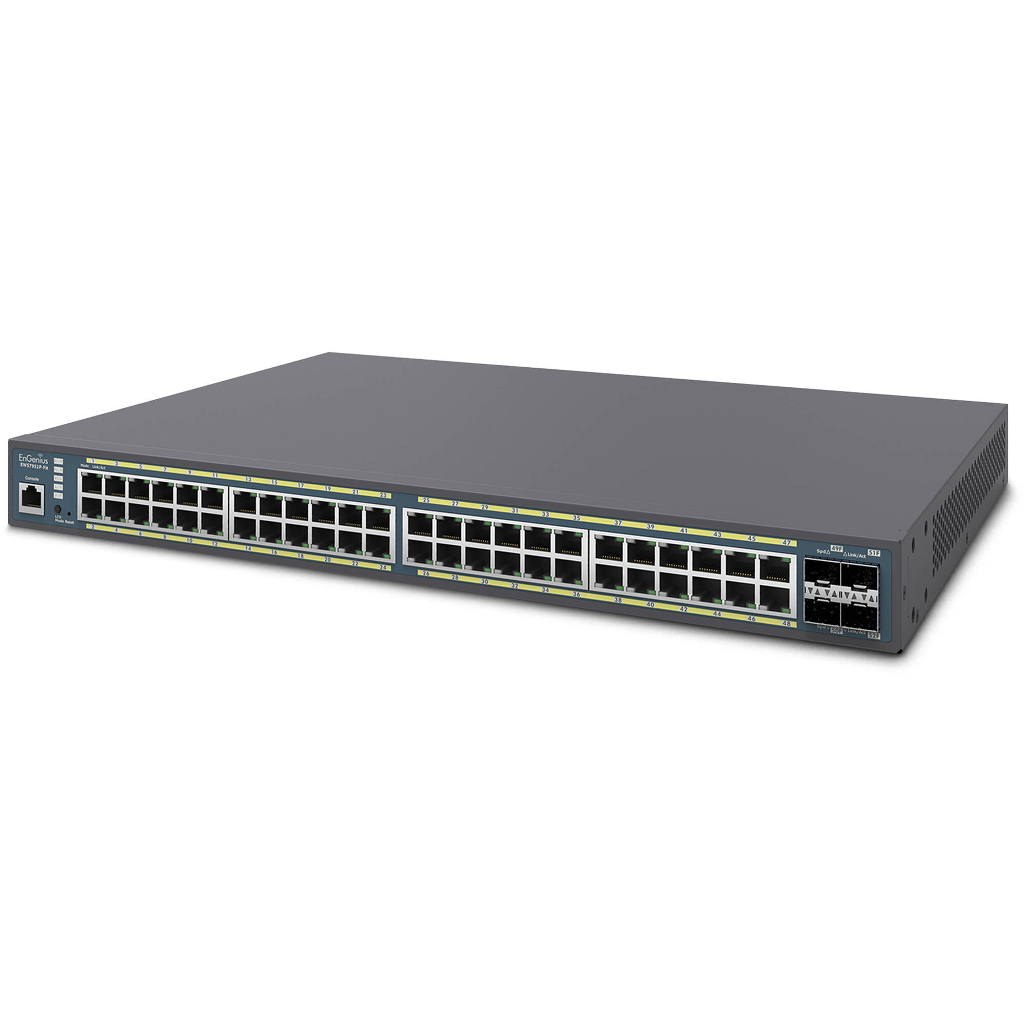 EnGenius FIT EWS7952P-FIT 48-port Gigabit PoE+ Layer 2+ managed switch — view 3