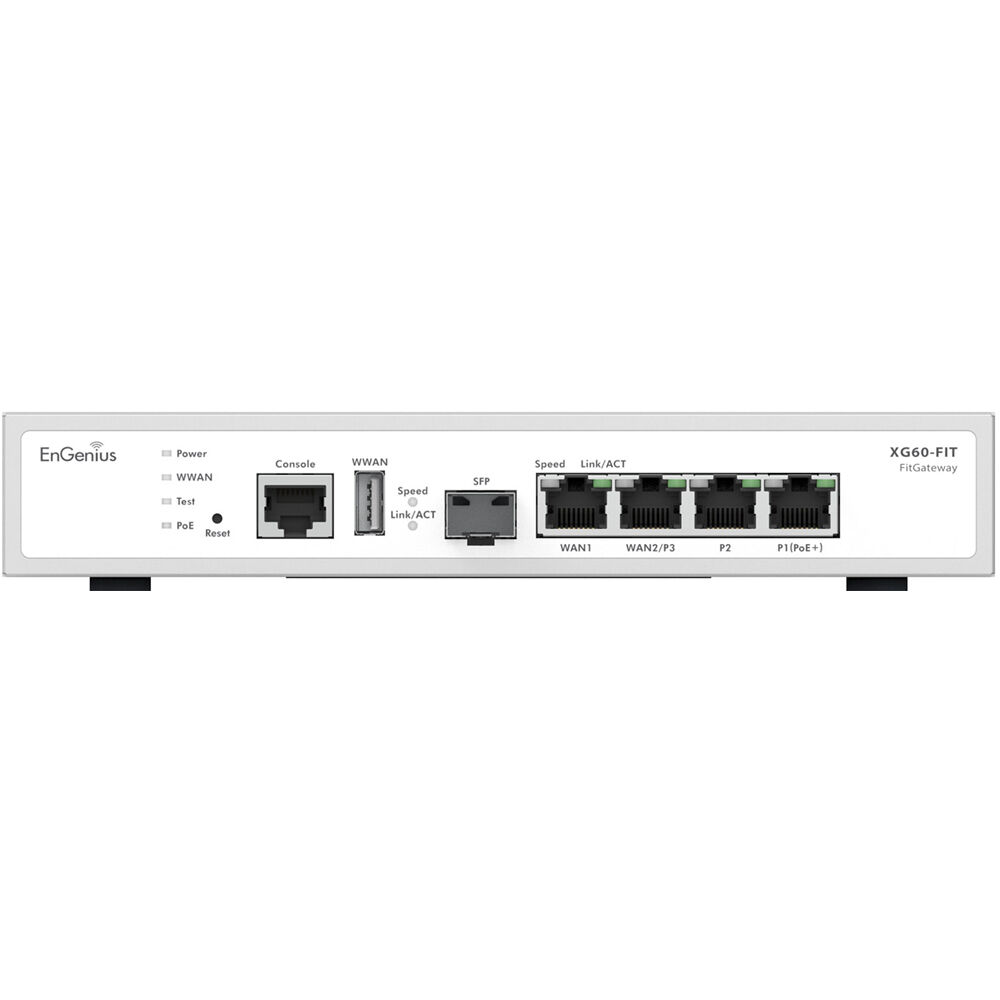 EnGenius FITXpress Managed Gateway XG60-FIT desktop security gateway with dual-WAN Gigabit Ethernet — view 3