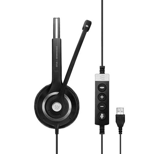 EPOS dual-sided wired USB communication headset with noise-canceling microphone — view 4