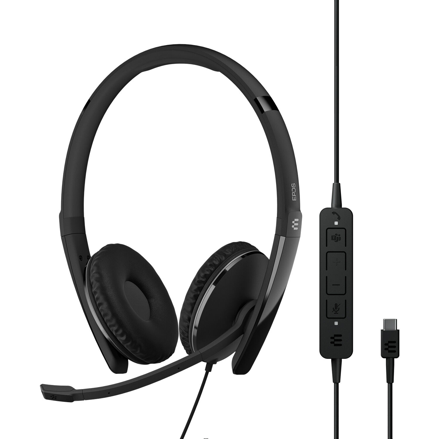 EPOS ADAPT 160T ANC USB-C wired stereo headset with noise-canceling microphone — view 4