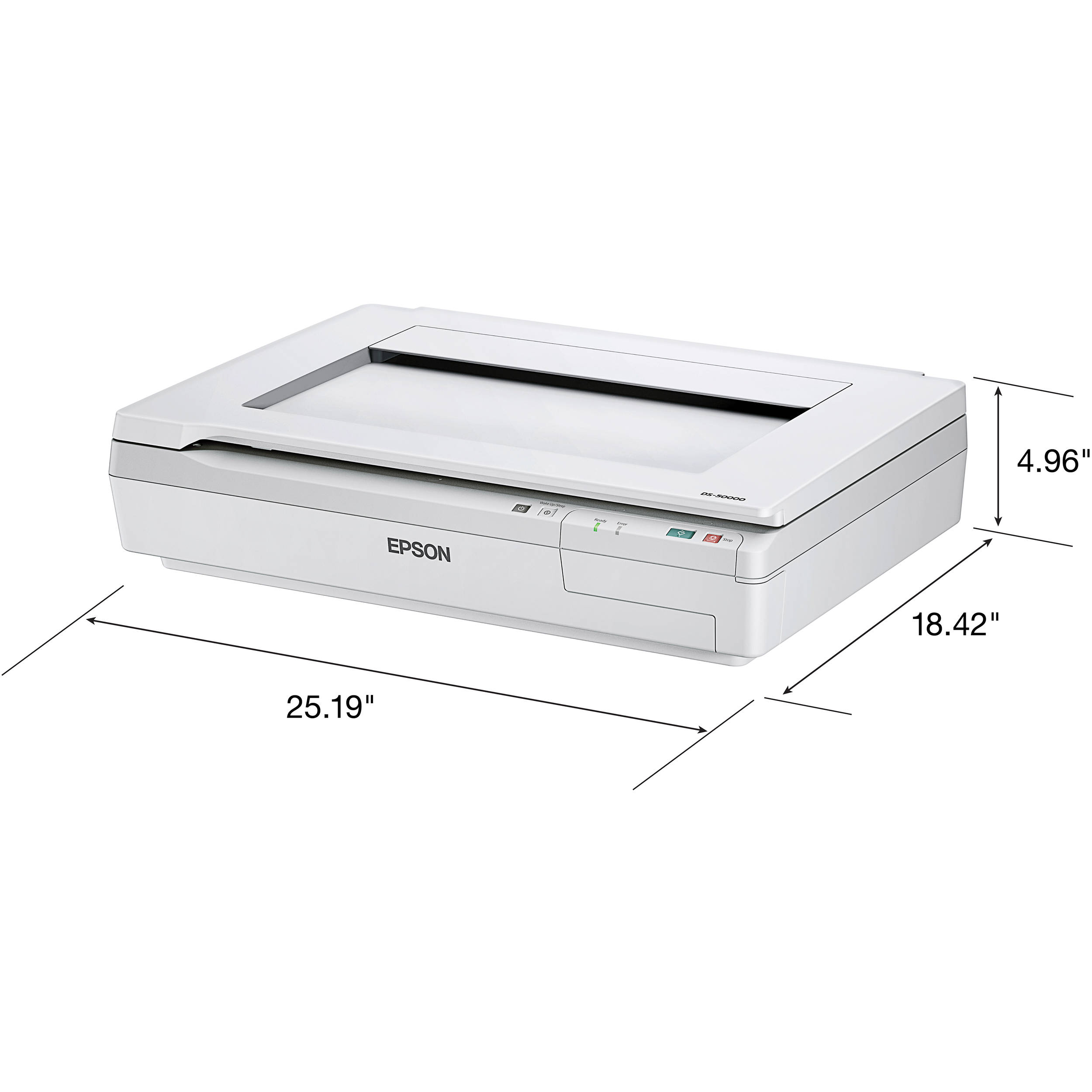 Epson WorkForce DS-50000 flatbed scanner for oversized documents, books, and maps — view 7