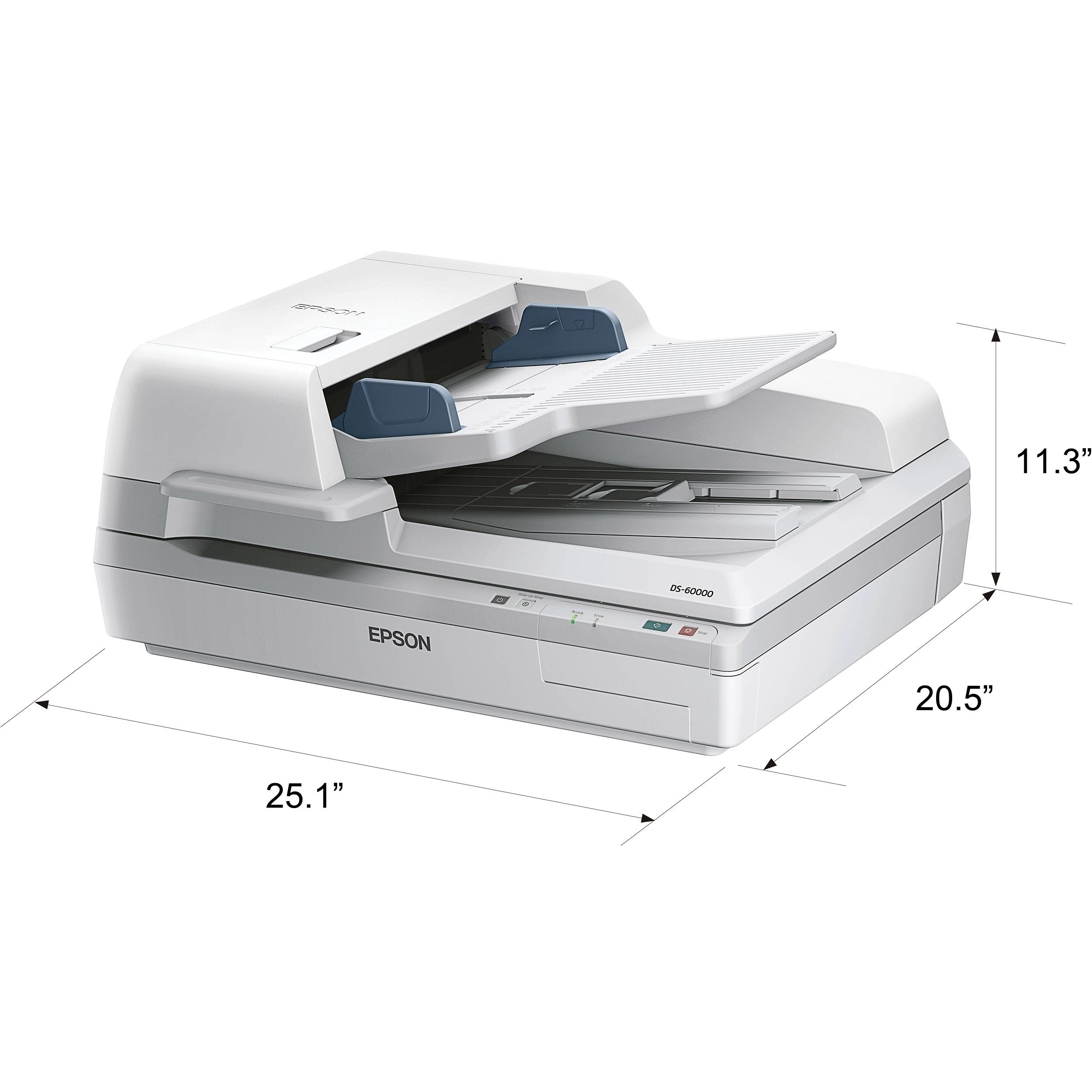Epson WorkForce DS-60000 document scanner with 200-sheet ADF and flatbed — view 8
