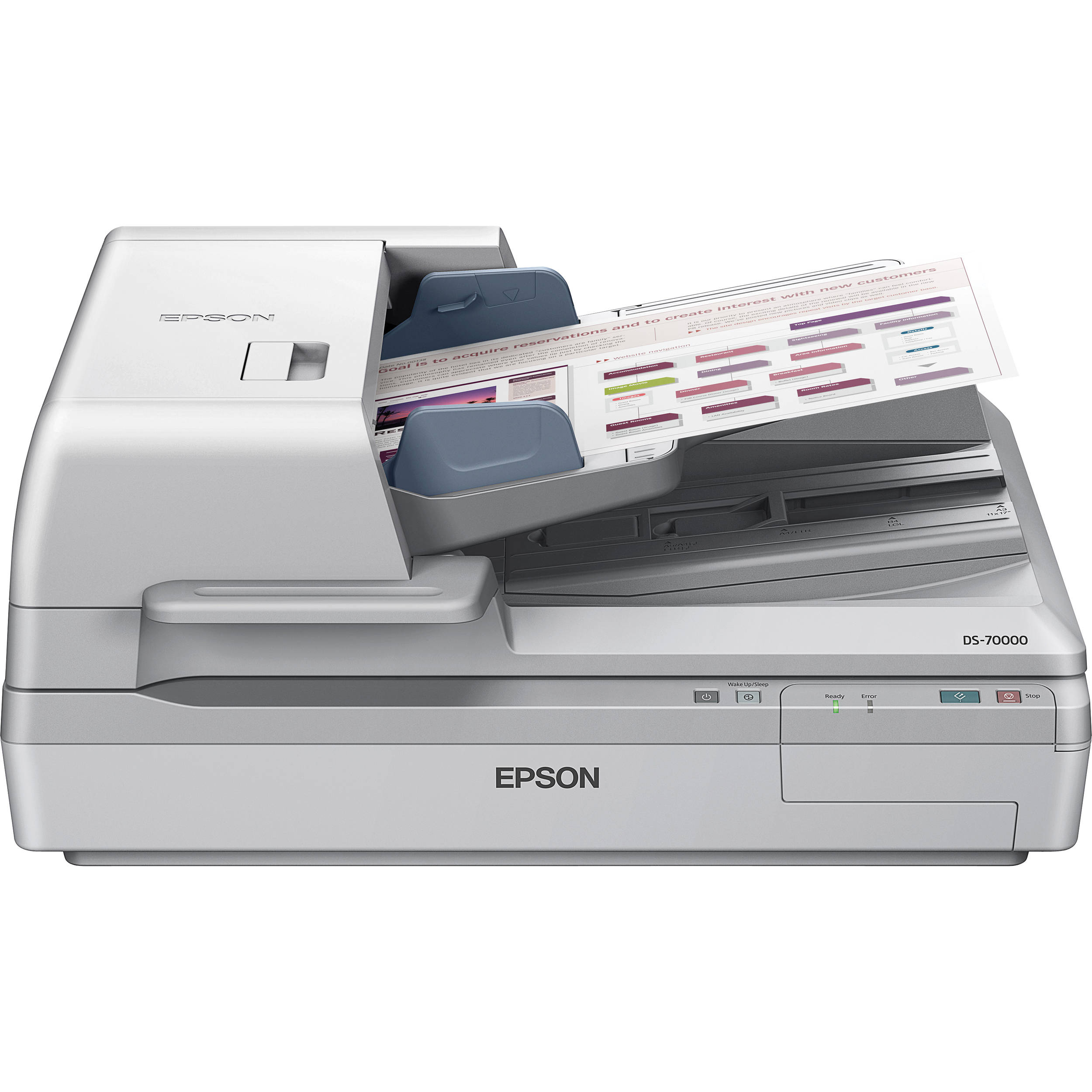 Epson WorkForce DS-70000 A3 flatbed scanner for oversized document capture — view 2