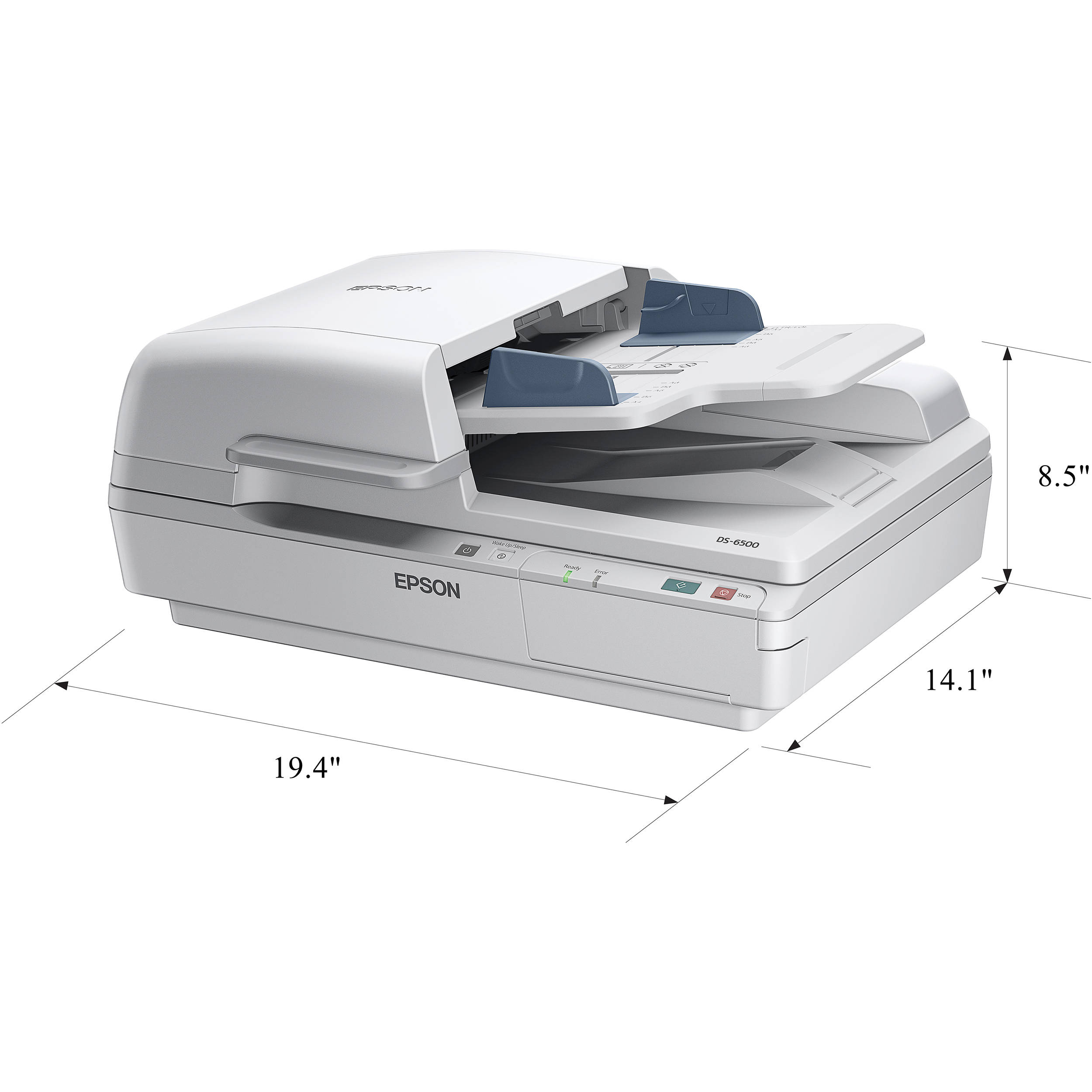 Epson WorkForce Color Doc Scanner with 100-sheet ADF and flatbed for duplex document scanning — view 5