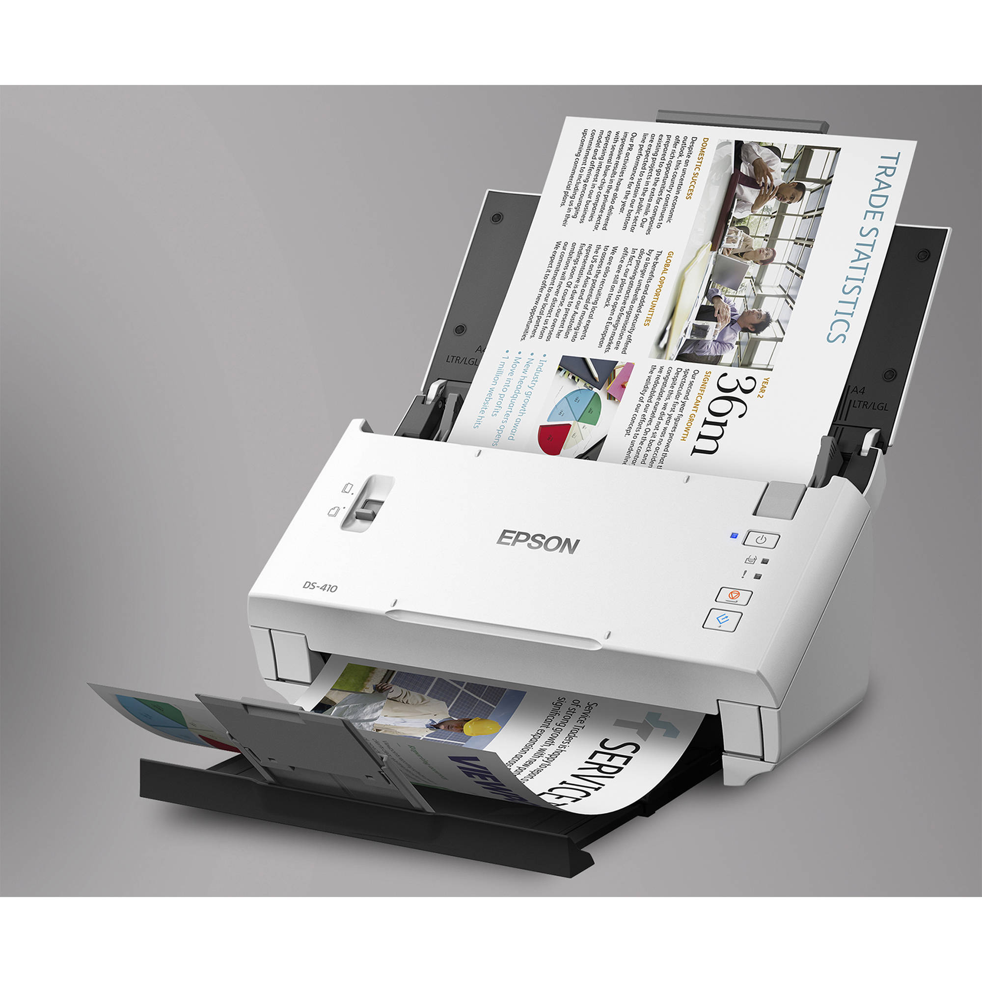 Epson Workforce DS-410 compact business document scanner with 50-sheet ADF — view 12