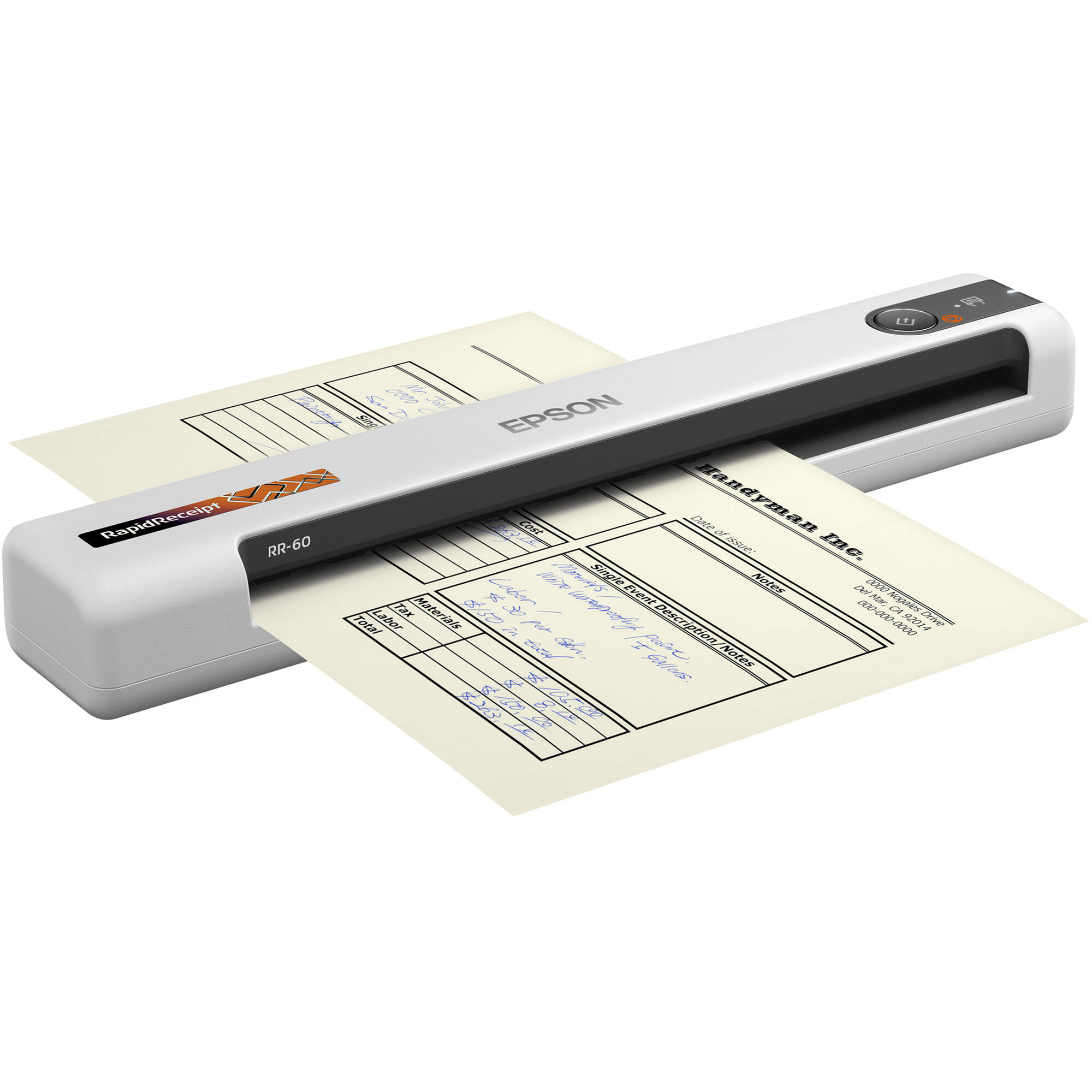 Epson RR-60 mobile receipt scanner for portable expense and receipt capture — view 4
