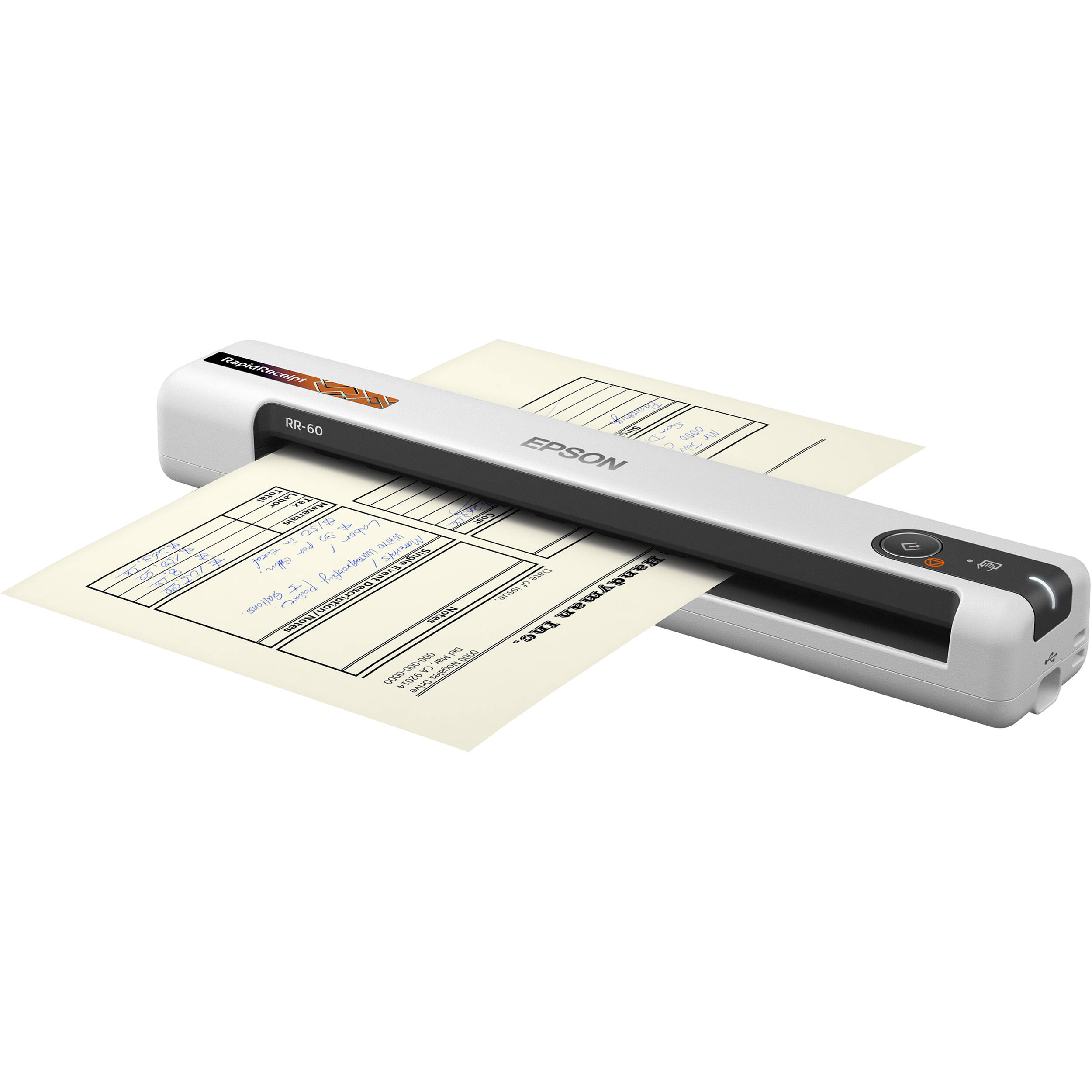 Epson RR-60 mobile receipt scanner for portable expense and receipt capture — view 5