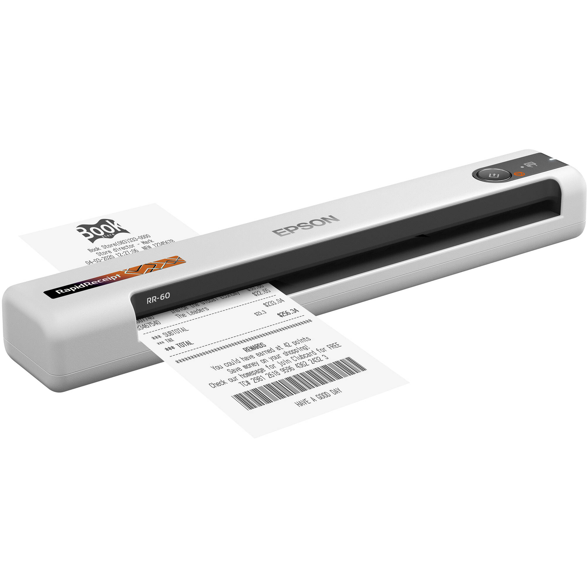 Epson RR-60 mobile receipt scanner for portable expense and receipt capture — view 6