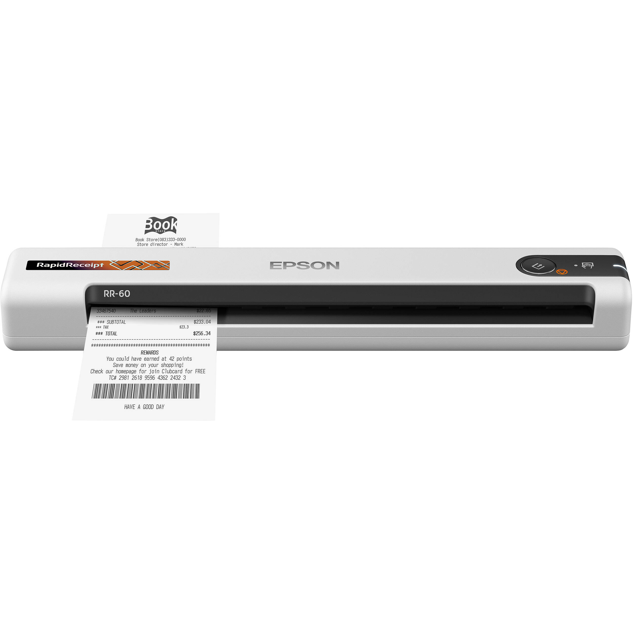 Epson RR-60 mobile receipt scanner for portable expense and receipt capture — view 7