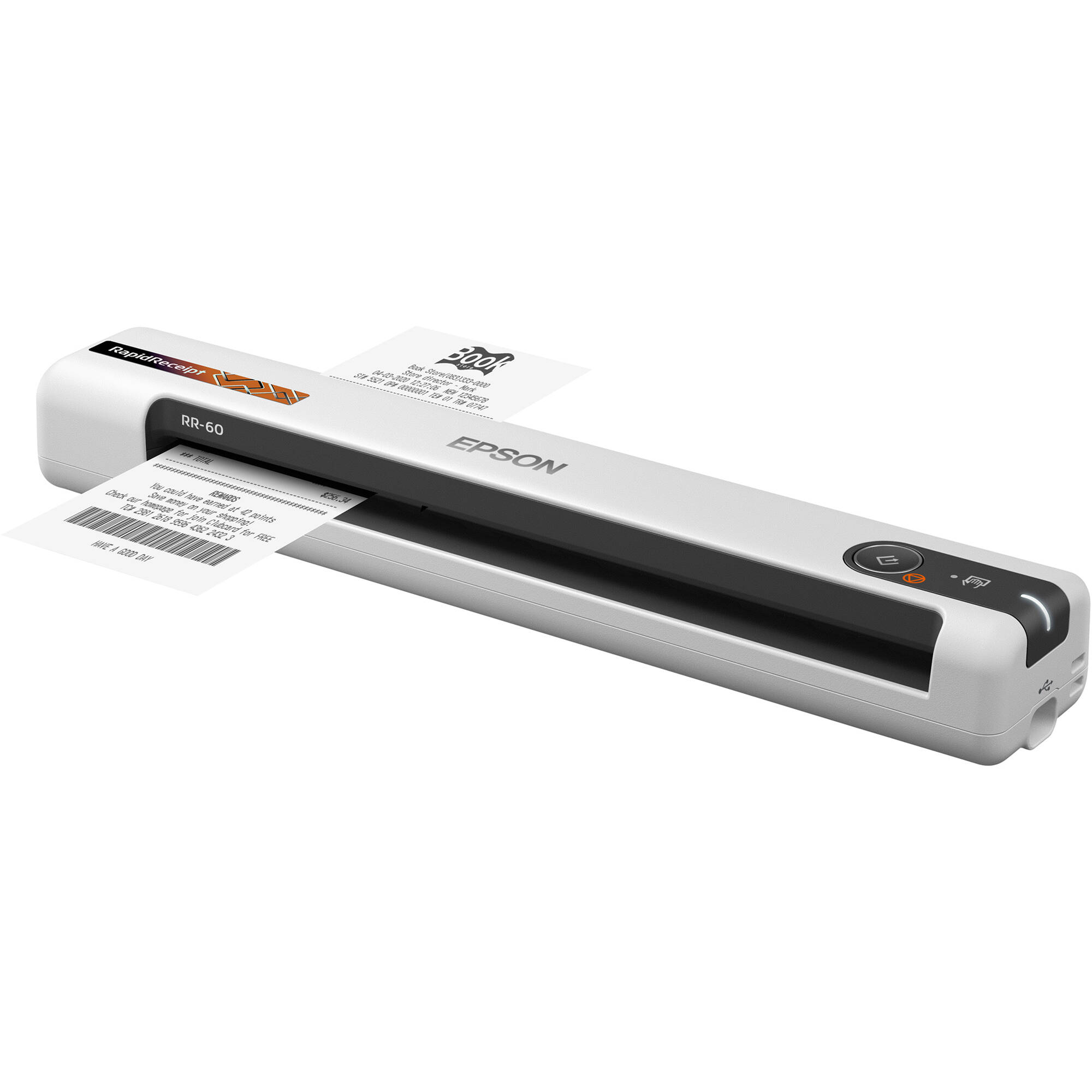 Epson RR-60 mobile receipt scanner for portable expense and receipt capture — view 8