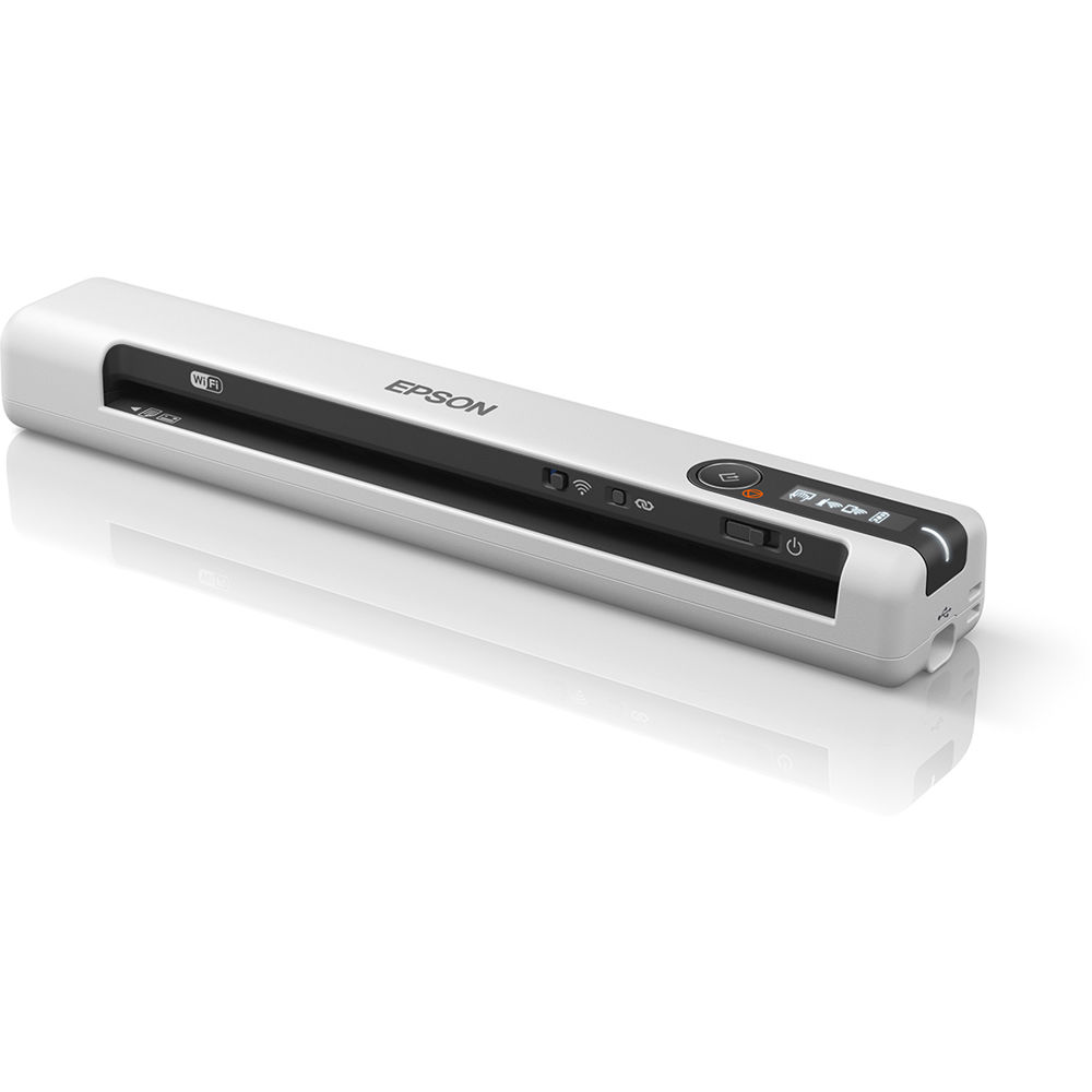 Epson DS-80W wireless portable document scanner with USB and Wi-Fi connectivity — view 2