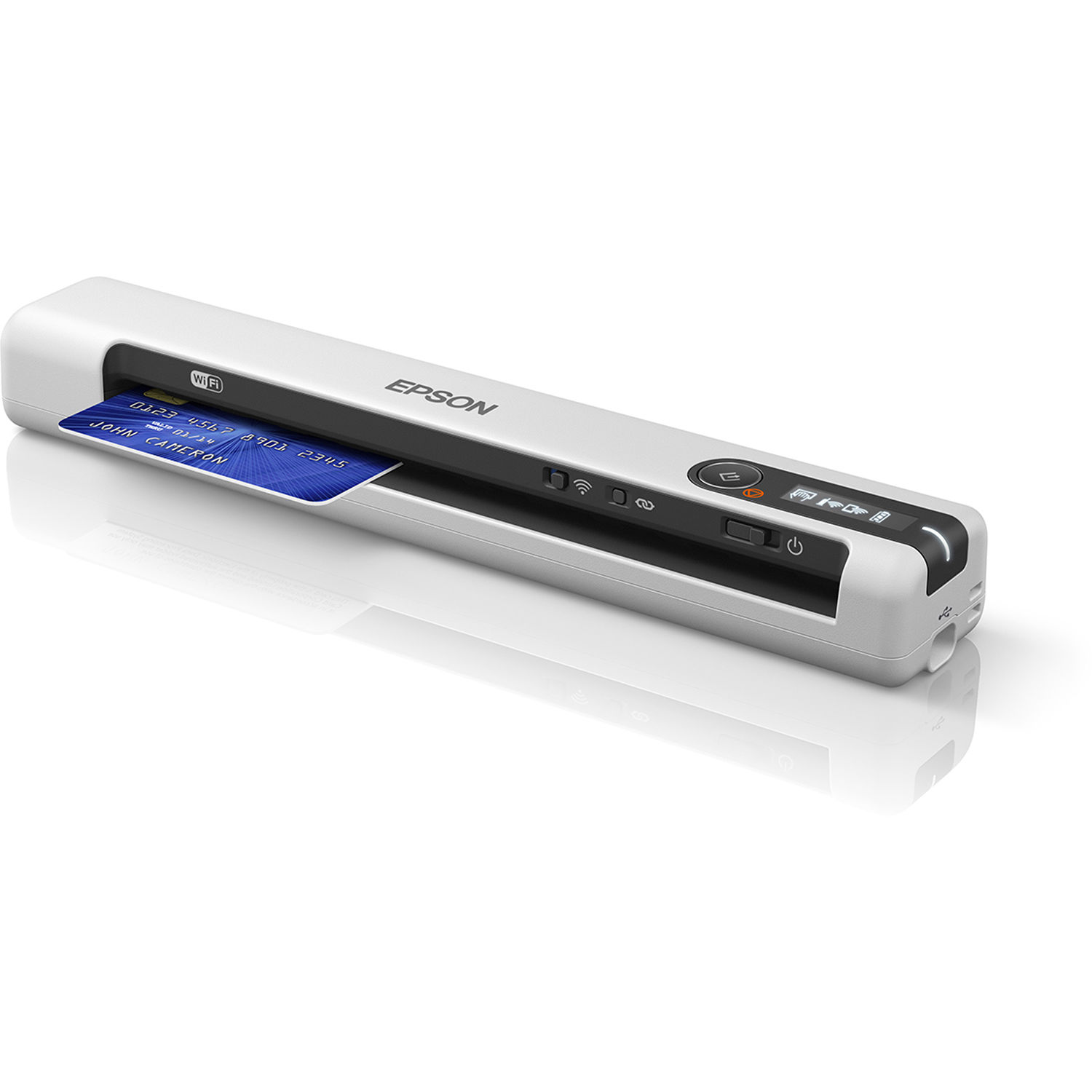 Epson DS-80W wireless portable document scanner with USB and Wi-Fi connectivity — view 7