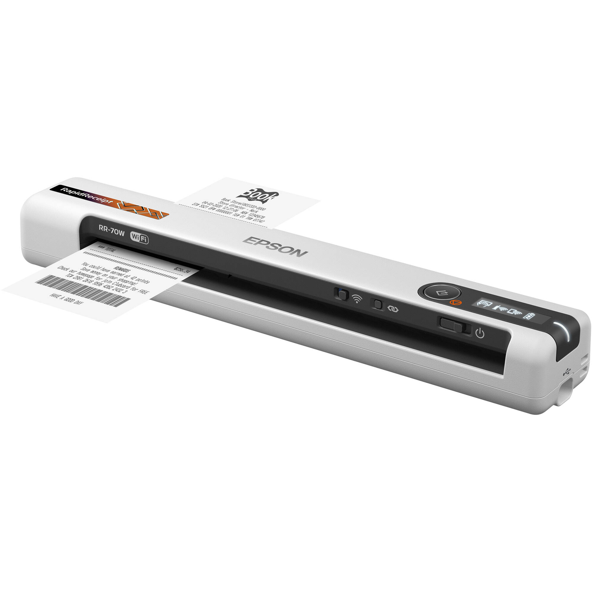 Epson RR-70W mobile receipt scanner for wireless portable receipt capture — view 6