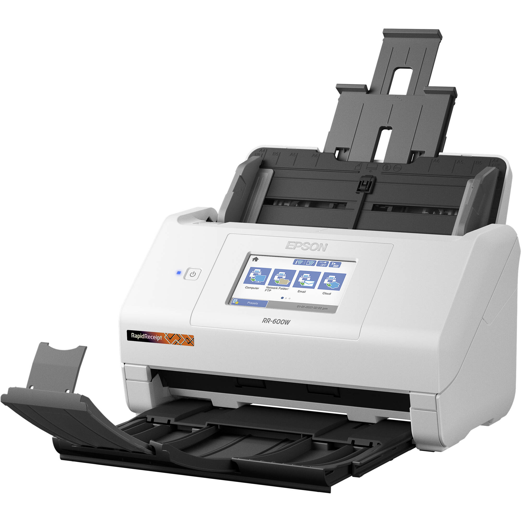 Epson RR-600W wireless desktop document scanner for duplex office scanning — view 3
