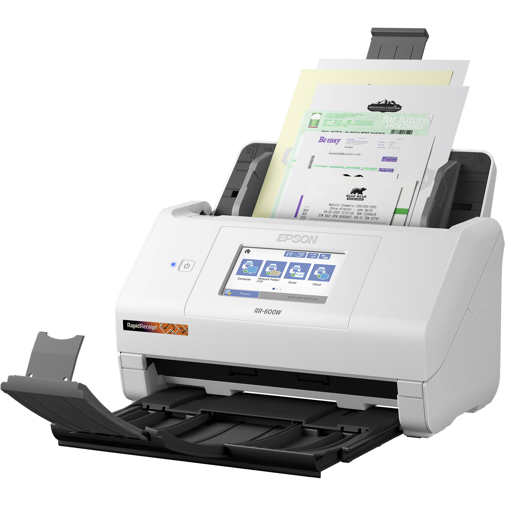 Epson RR-600W wireless desktop document scanner for duplex office scanning — view 6