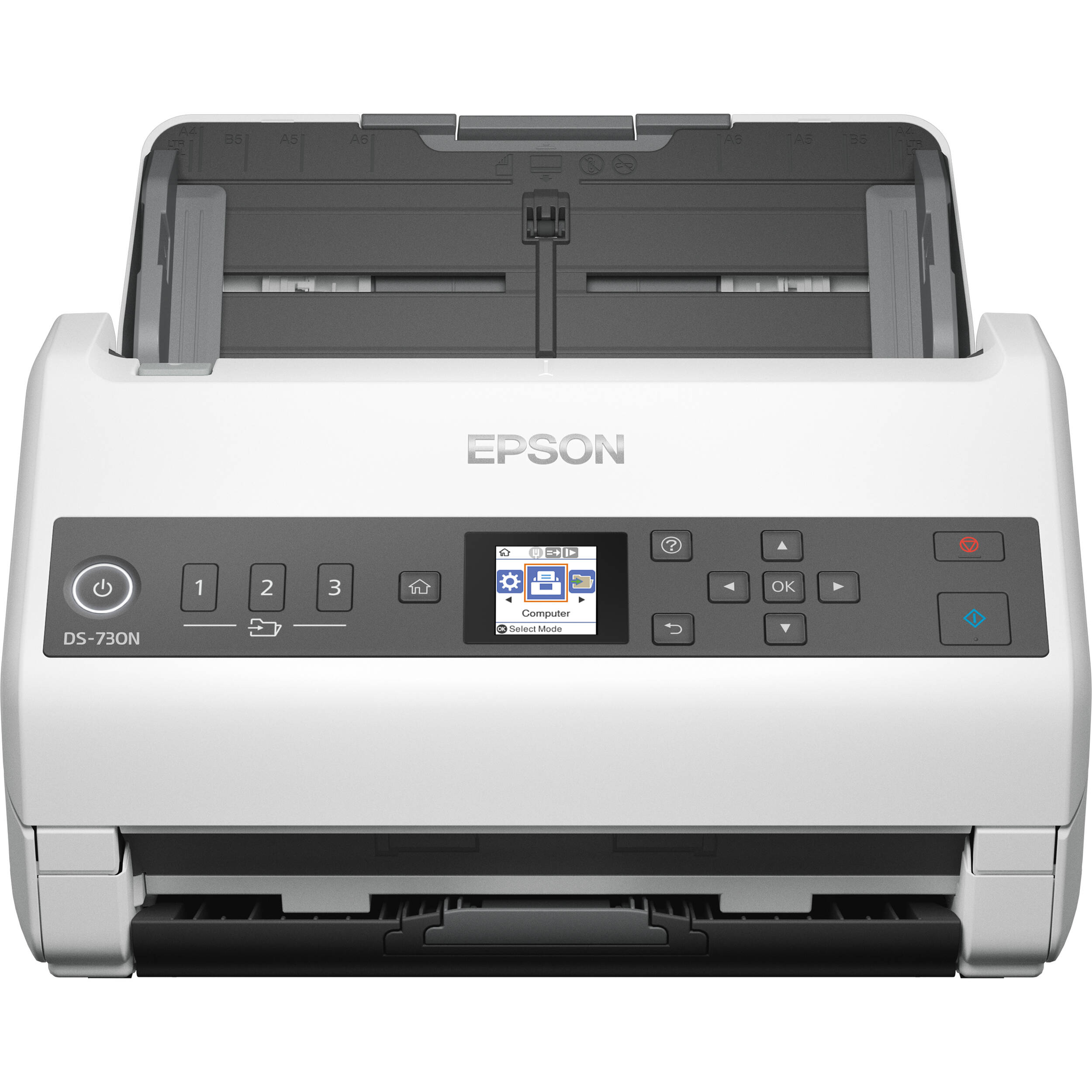 Epson DS-730N network color document scanner with 100-sheet ADF and color LCD — view 7