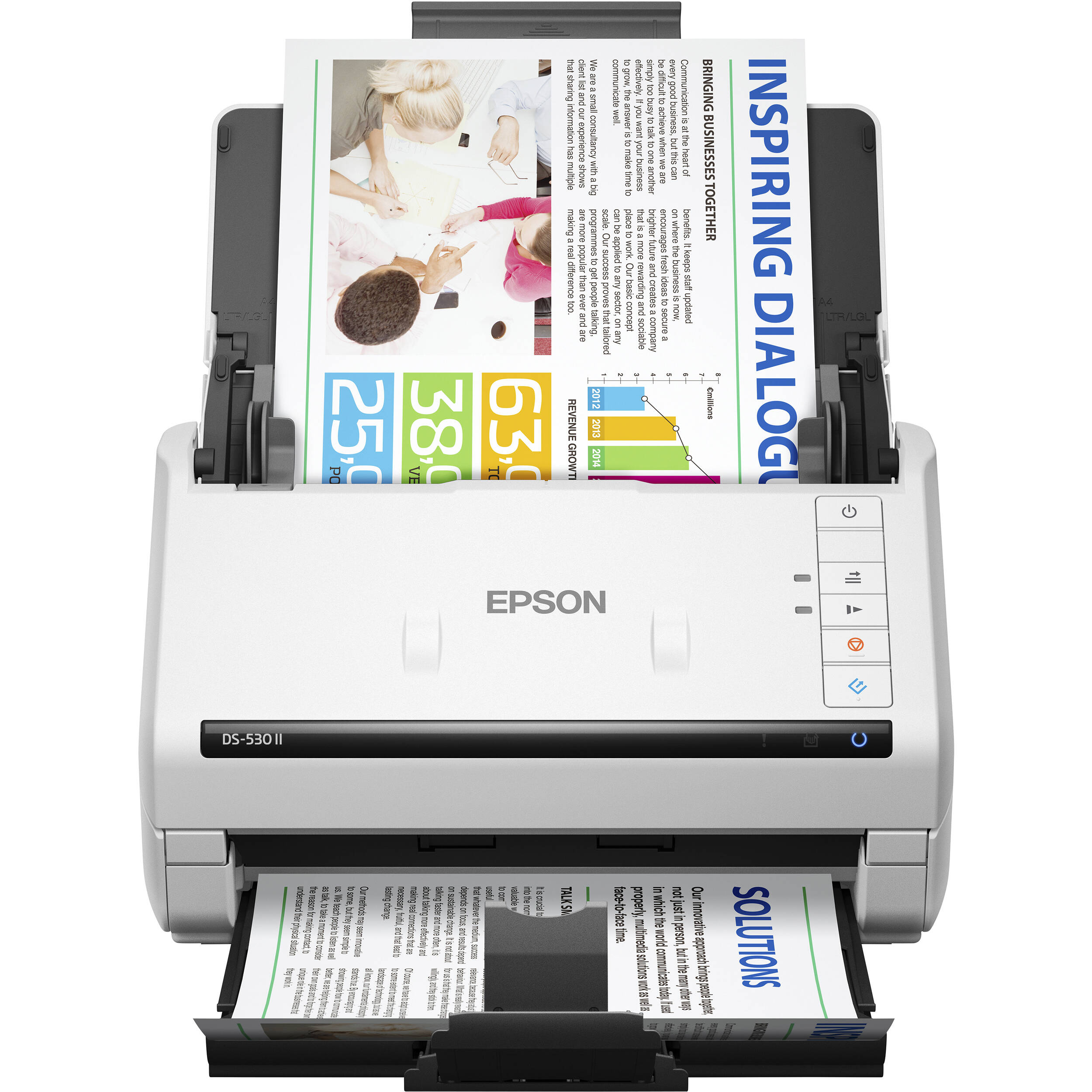 Epson DS-530 II color duplex document scanner for business workflows — view 2