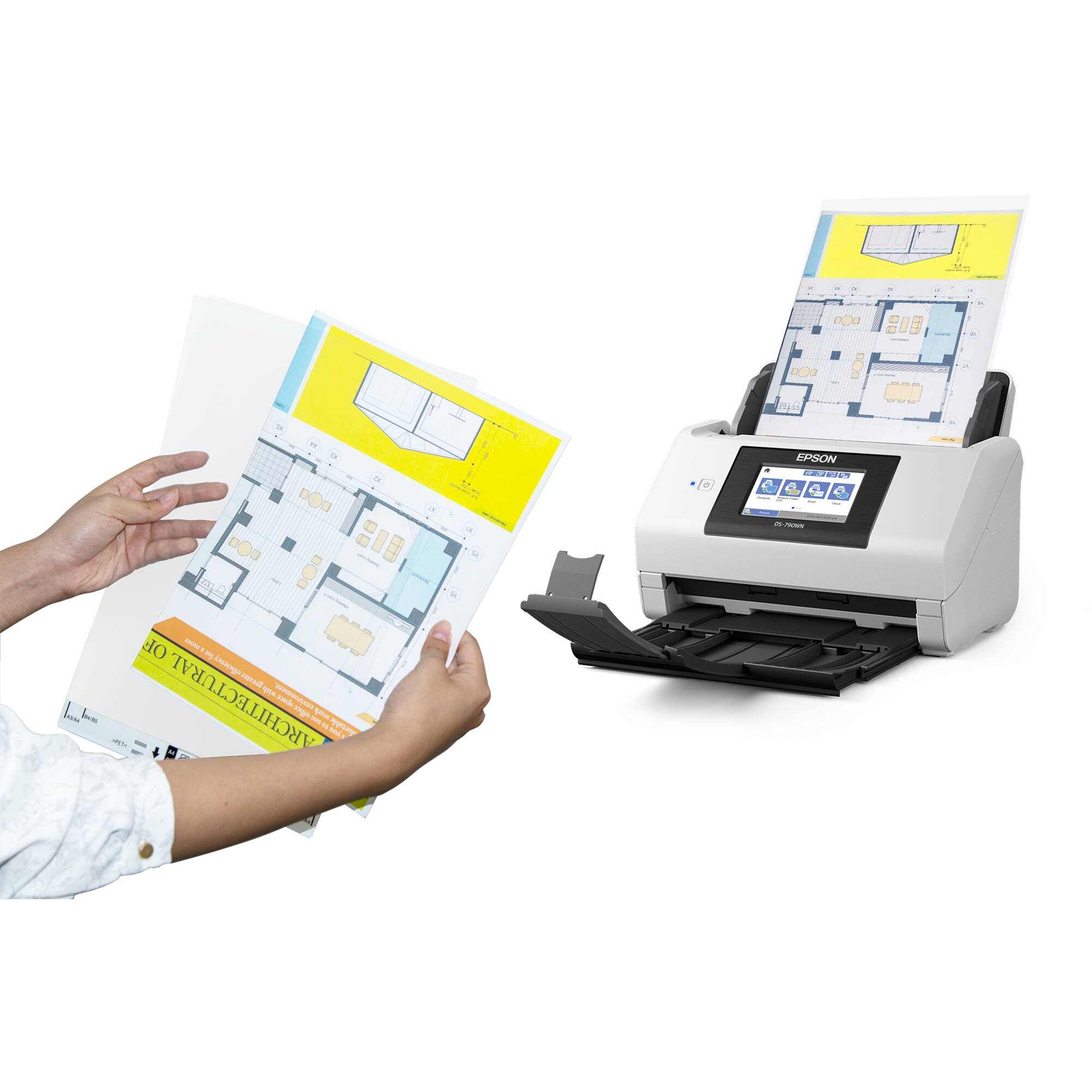 Epson DS-790WN network document scanner with wireless connectivity and 100-sheet ADF — view 14
