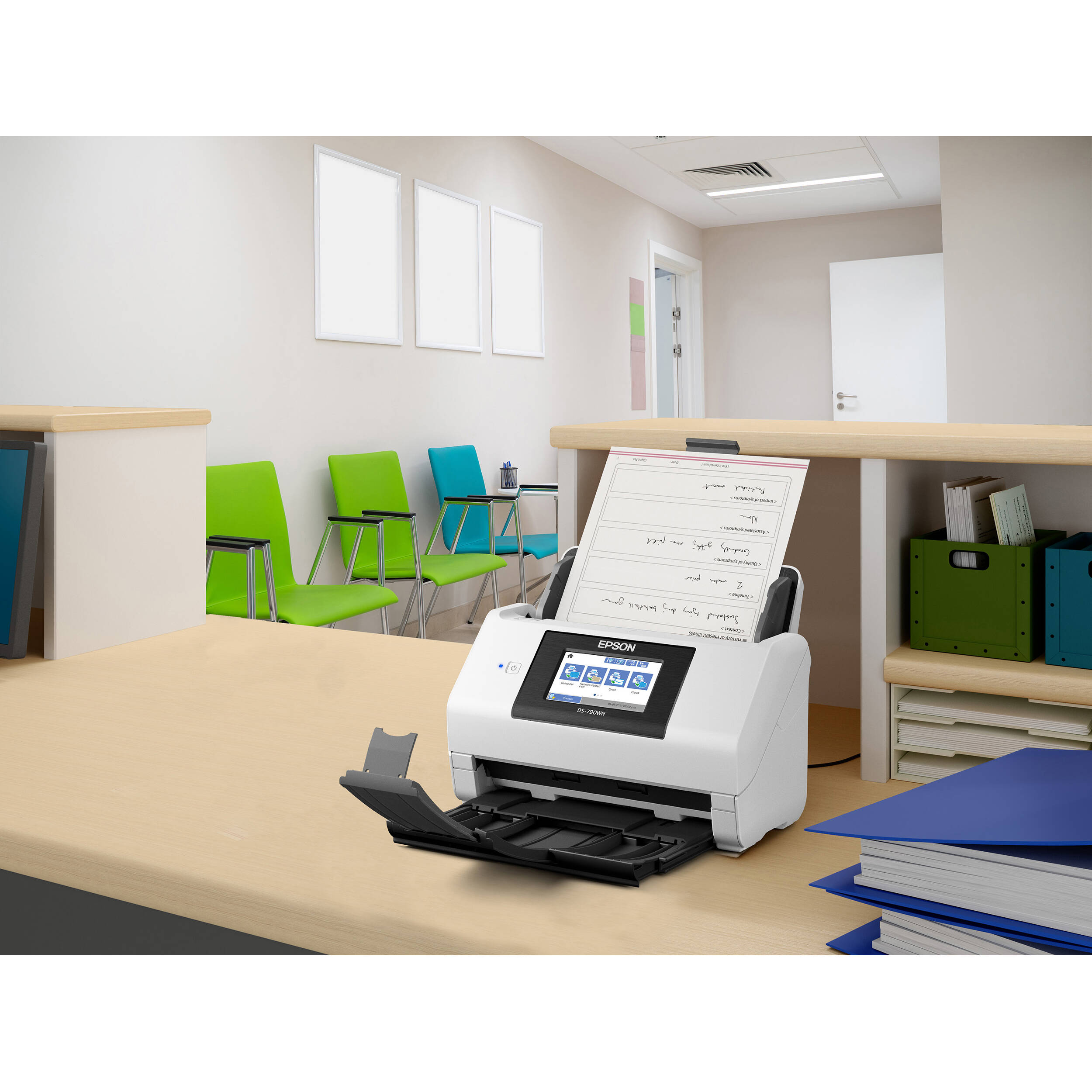 Epson DS-790WN network document scanner with wireless connectivity and 100-sheet ADF — view 20