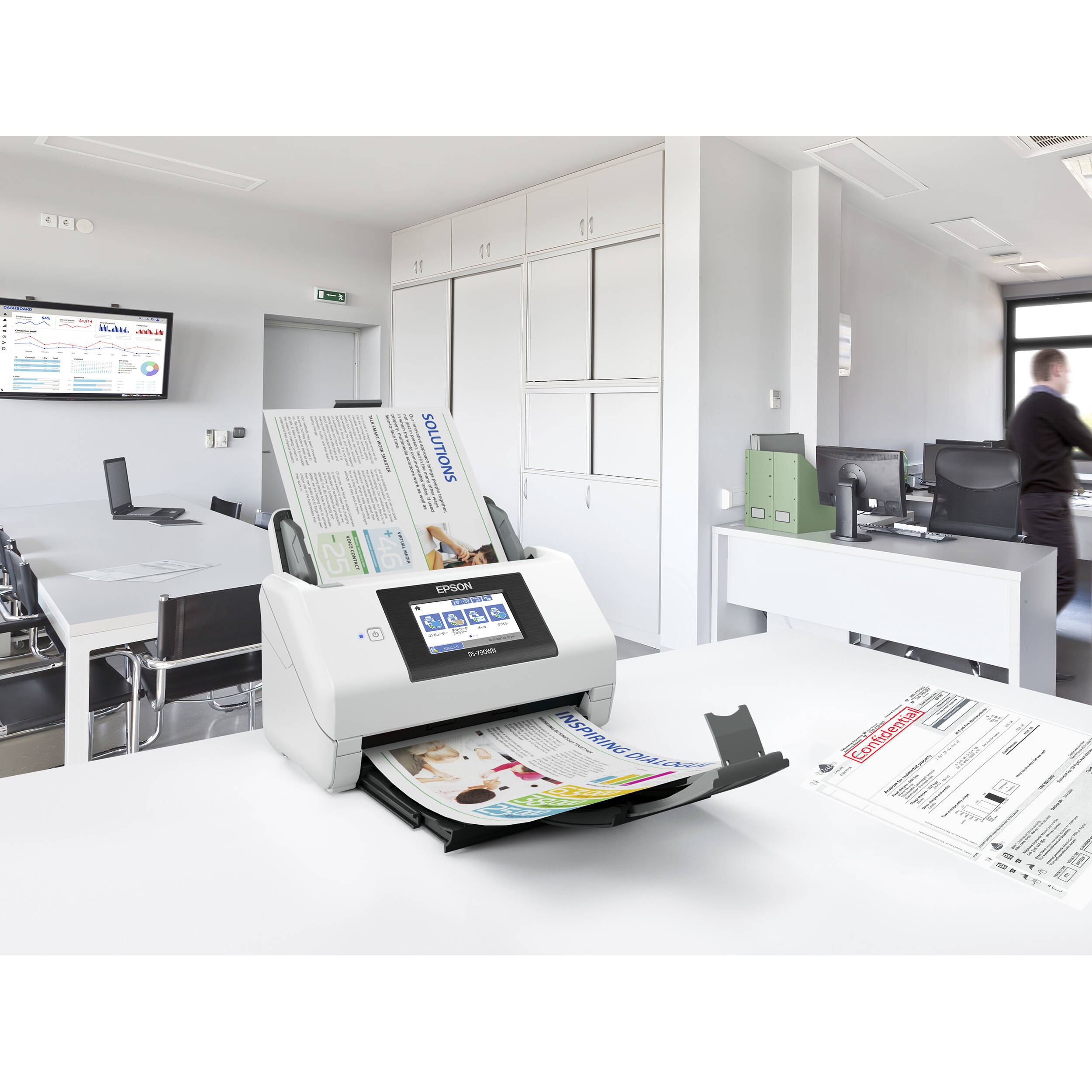 Epson DS-790WN network document scanner with wireless connectivity and 100-sheet ADF — view 22